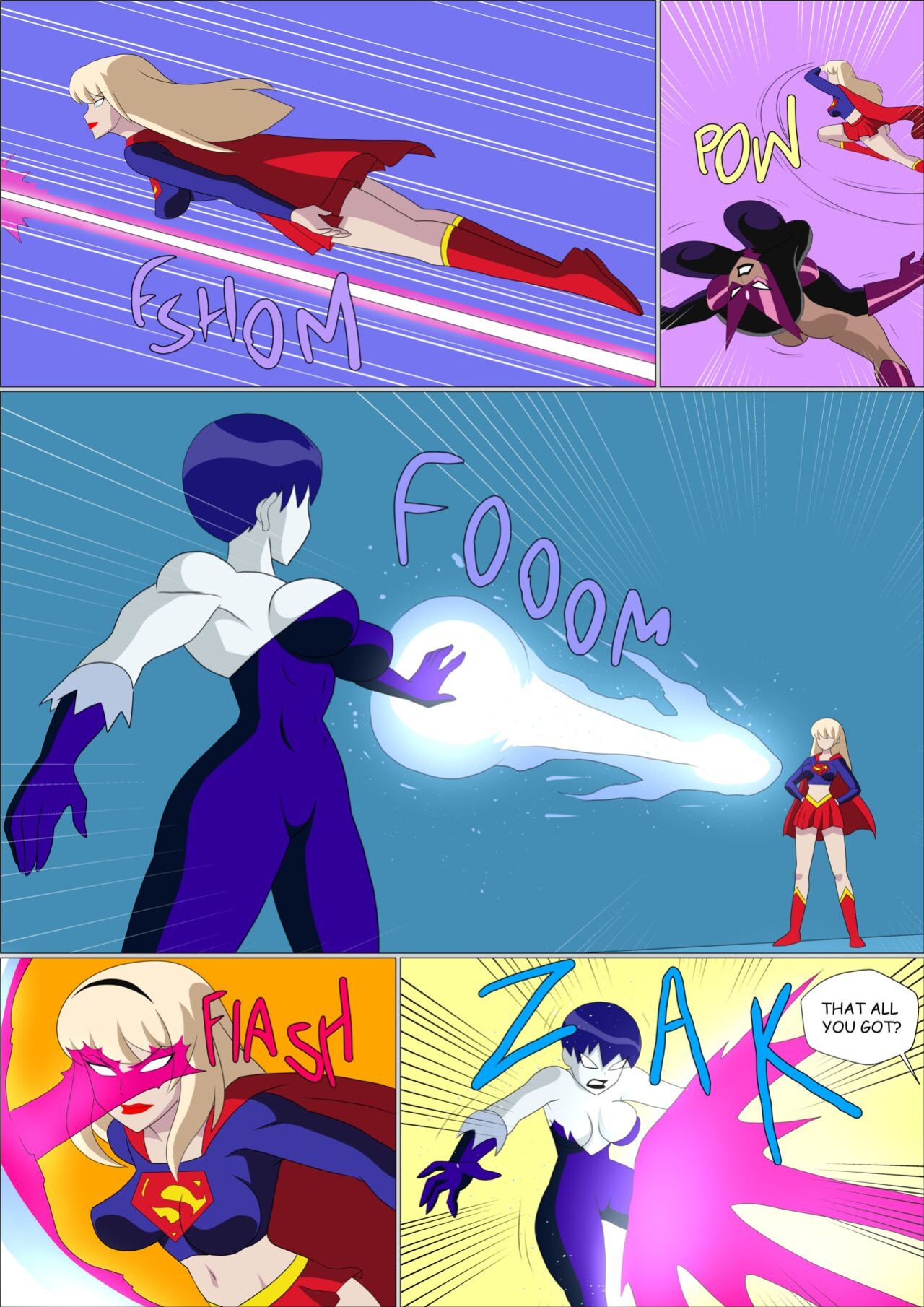 [Zetarok] Power Girl - Supergirl Muscular Comic