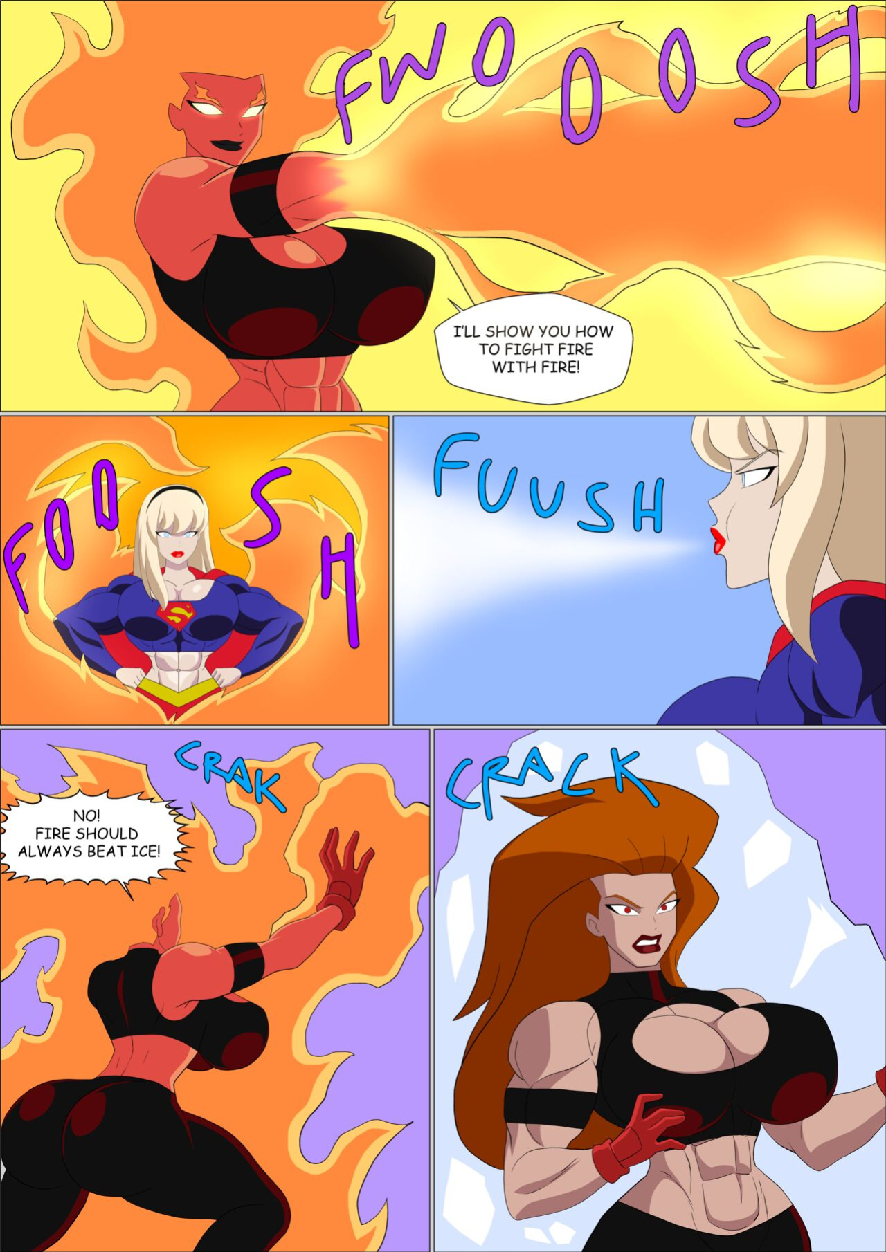 [Zetarok] Power Girl - Supergirl Muscular Comic