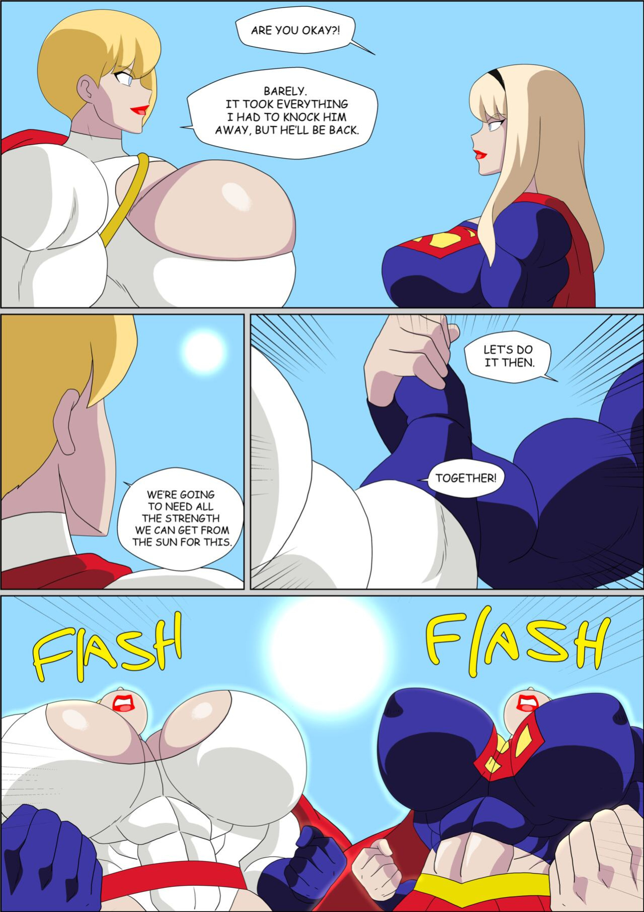 [Zetarok] Power Girl - Supergirl Muscular Comic