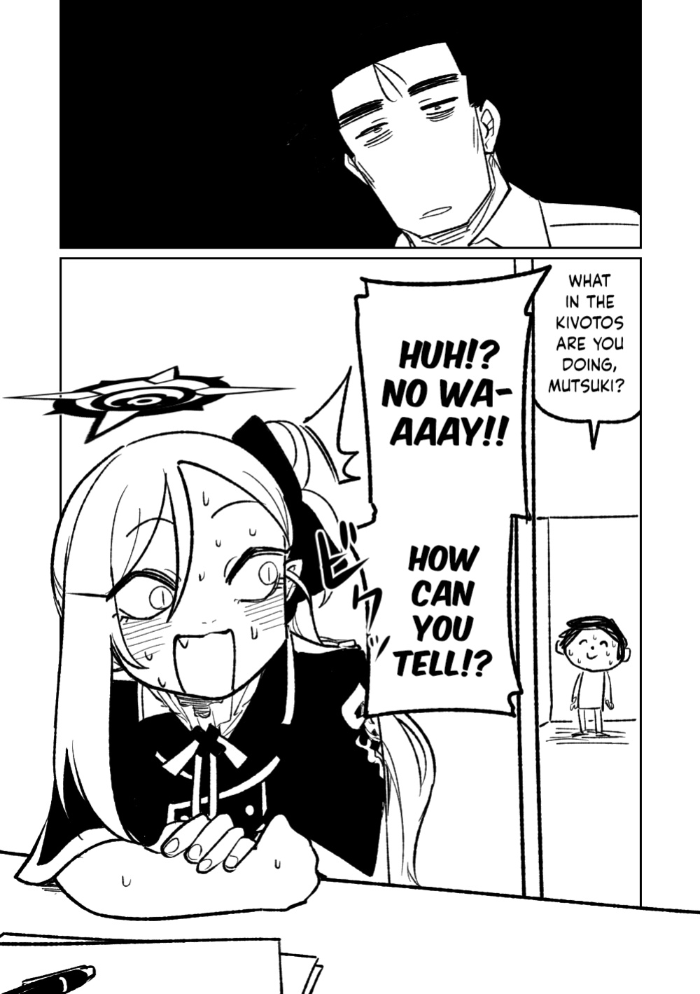 [Asahina Yoshitosi] KabeShiri | Help, Step-Sensei, I'm Stuck! (Blue Archive)