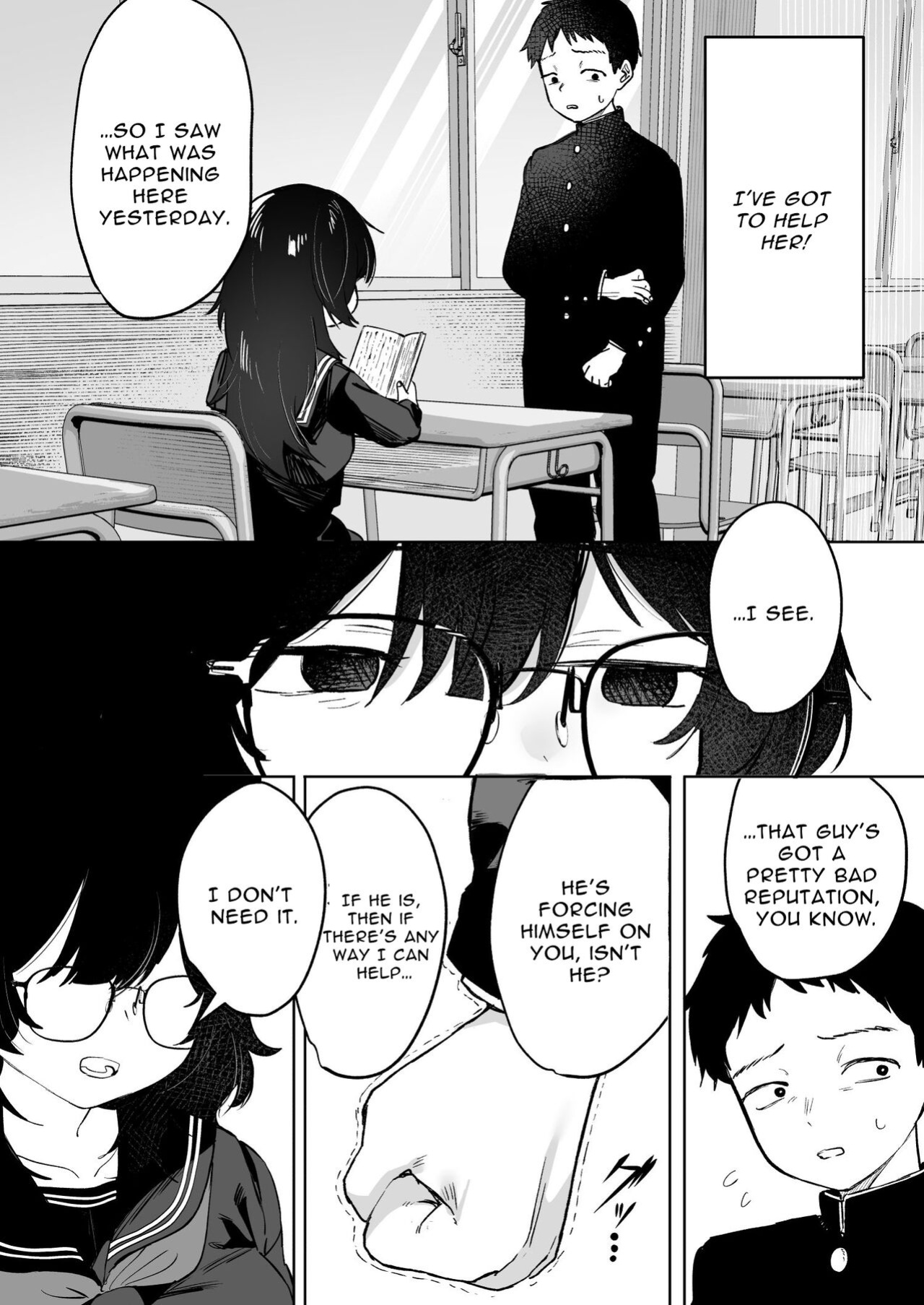[Tori Salt (Nada Salt, Toriuchi)] Anoko wa Boku ga Suki ja Nai Boku dake ga Kizuiteta Hazu no Loli Kyonyuu Jimikei Bungaku Shoujo | She Doesn't Like Me ~ I thought I was the only one~ Plain Busty Bookworm Girl [Selcouth]