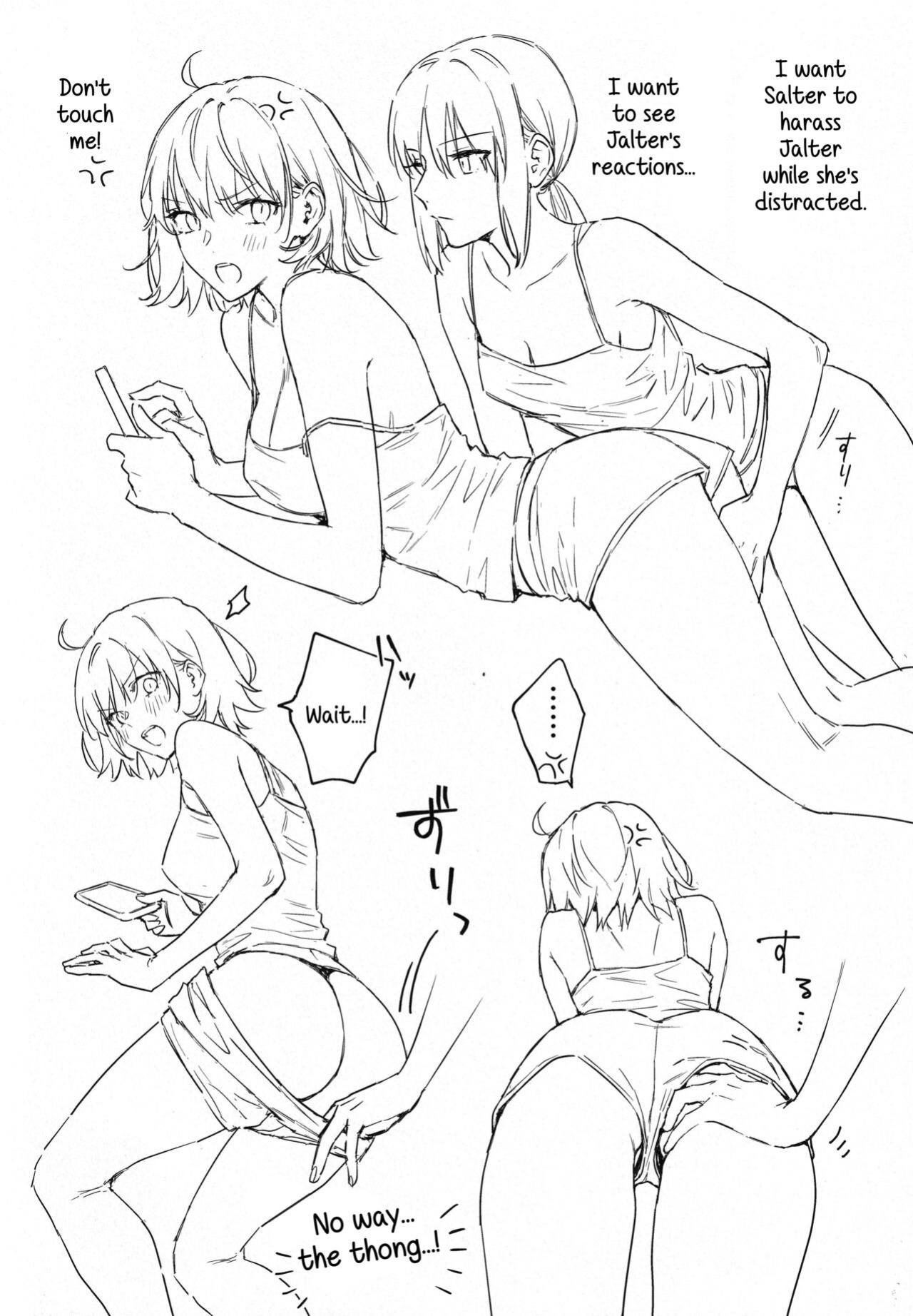 (C100) [Kindou Shoujo (nipi)] Artoria Alter x Jeanne Alter Sairokushuu (Fate/Grand Order) [SDTLs]