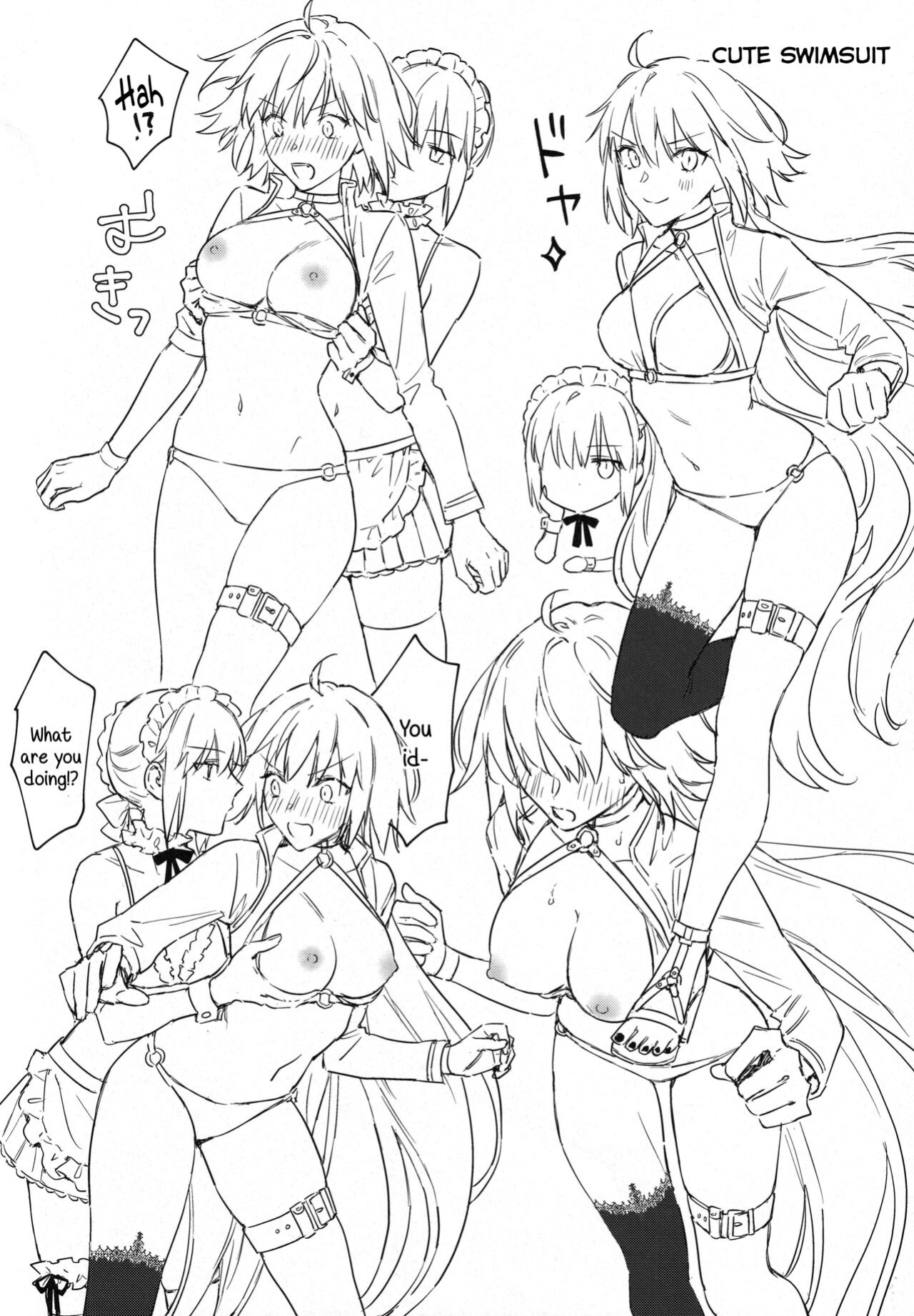 (C100) [Kindou Shoujo (nipi)] Artoria Alter x Jeanne Alter Sairokushuu (Fate/Grand Order) [SDTLs]