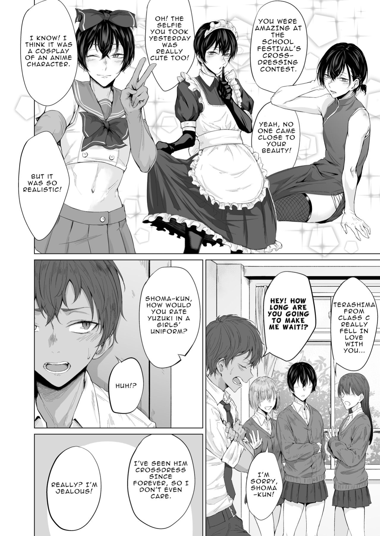 [Ichi no Hako (Tsukumo Nikyu)] "Konna no, Mou Manko da yo..." Osananajimi no Gokubuto Chinpo de Josou Mesuiki o Oshiekomareta Boku | My Childhood Friend Made Me Cross-dress and Femgasm with his Thick Dick