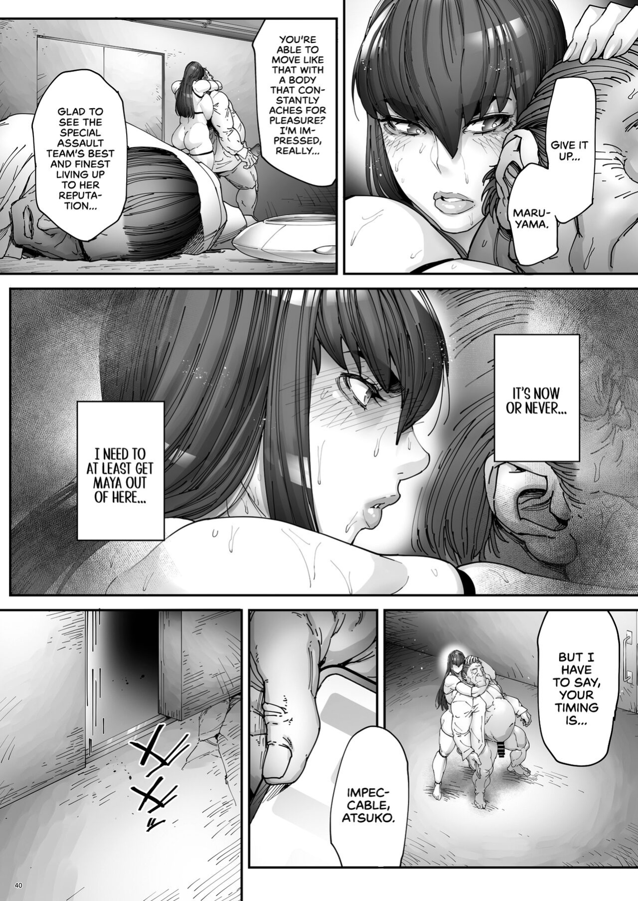 [Kocho Kocho Koukou (Bonten)] Nyuujoku no Ori ~Hitozuma Sousakan Atsuko~ Ni | Snared and Defiled: Agent Atsuko, Married Detective 2 [cutegyaruTL]