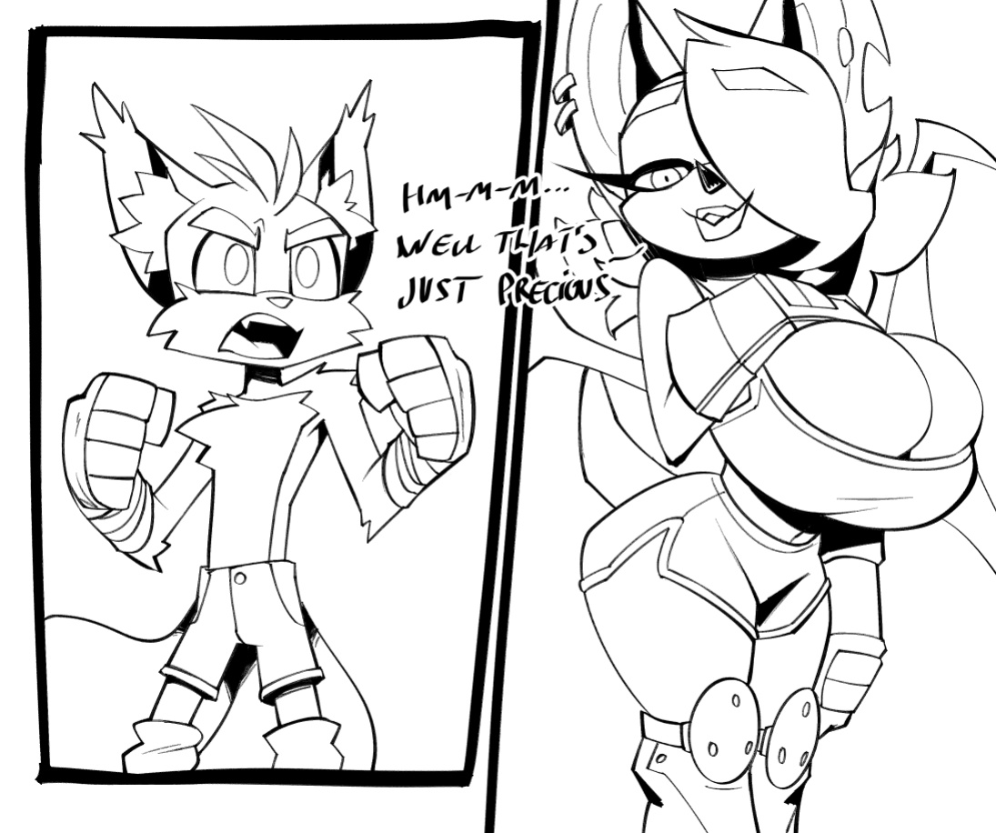 [BigDad] Let Them Fight (inks) (Sonic the Hedgehog)