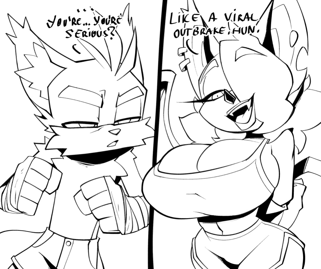 [BigDad] Let Them Fight (inks) (Sonic the Hedgehog)