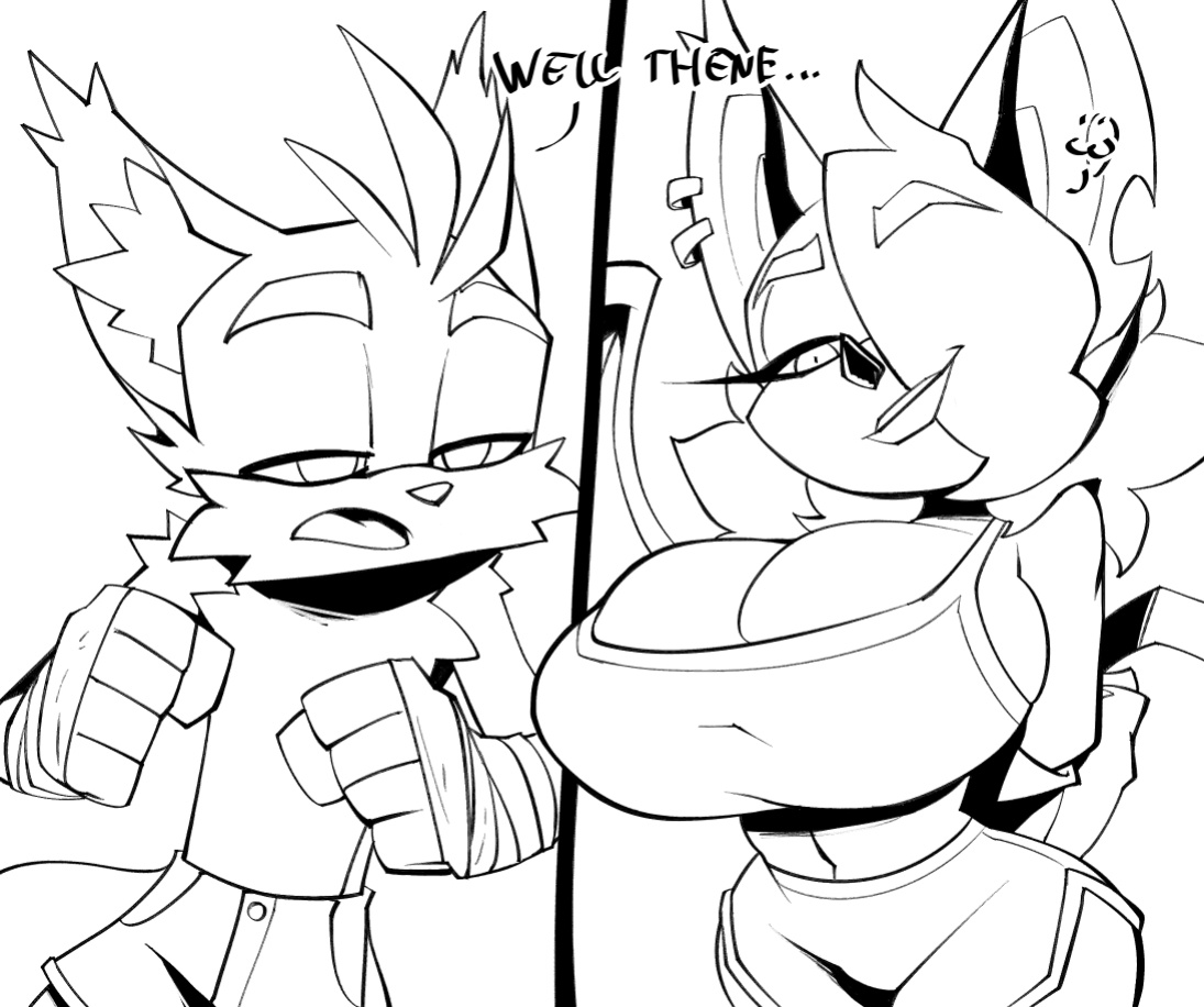 [BigDad] Let Them Fight (inks) (Sonic the Hedgehog)