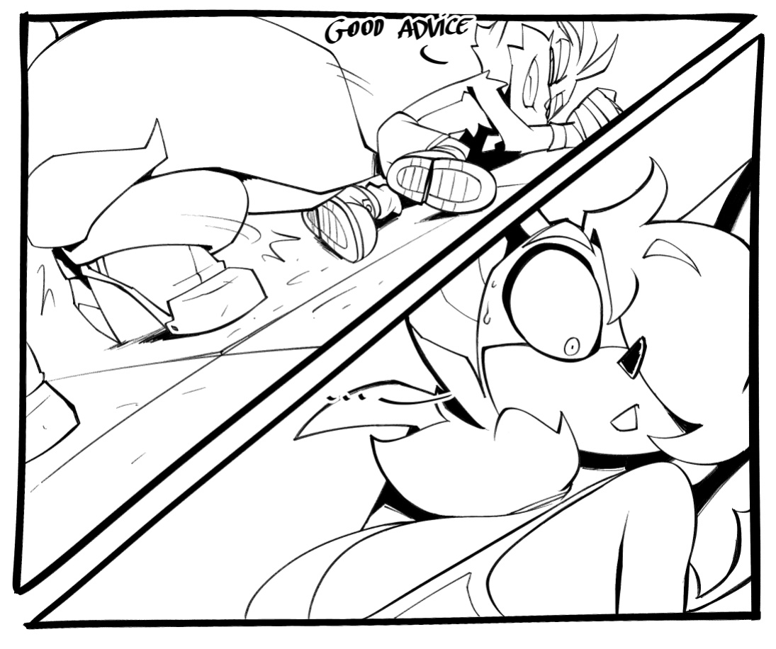 [BigDad] Let Them Fight (inks) (Sonic the Hedgehog)