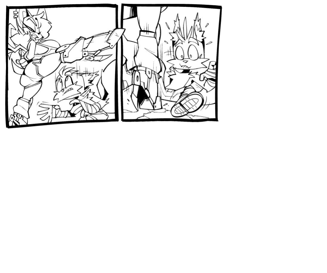 [BigDad] Let Them Fight (inks) (Sonic the Hedgehog)