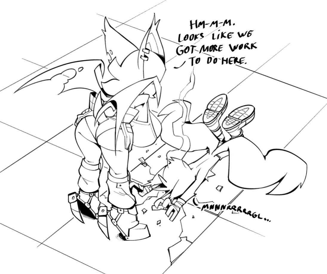 [BigDad] Let Them Fight (inks) (Sonic the Hedgehog)