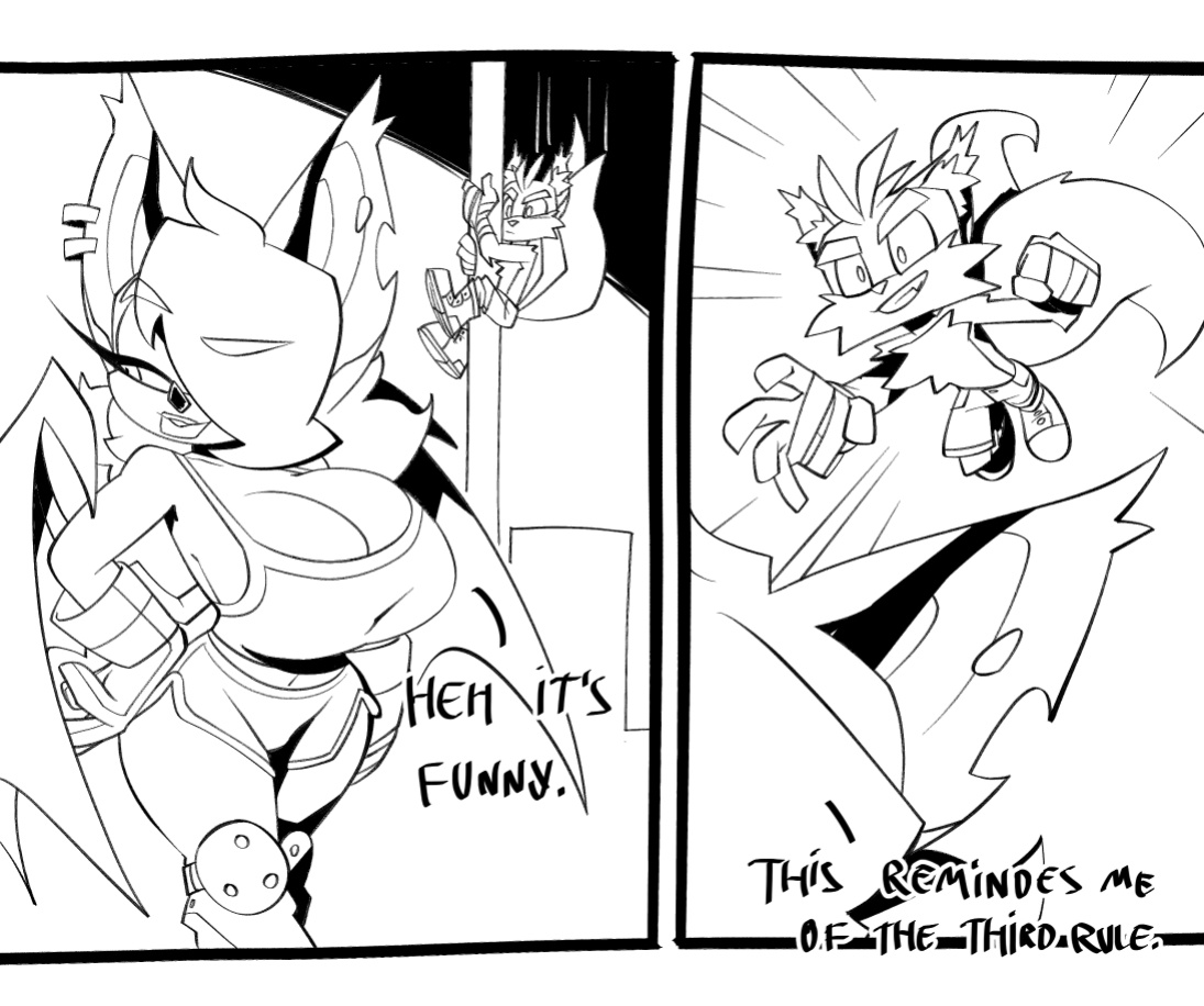 [BigDad] Let Them Fight (inks) (Sonic the Hedgehog)