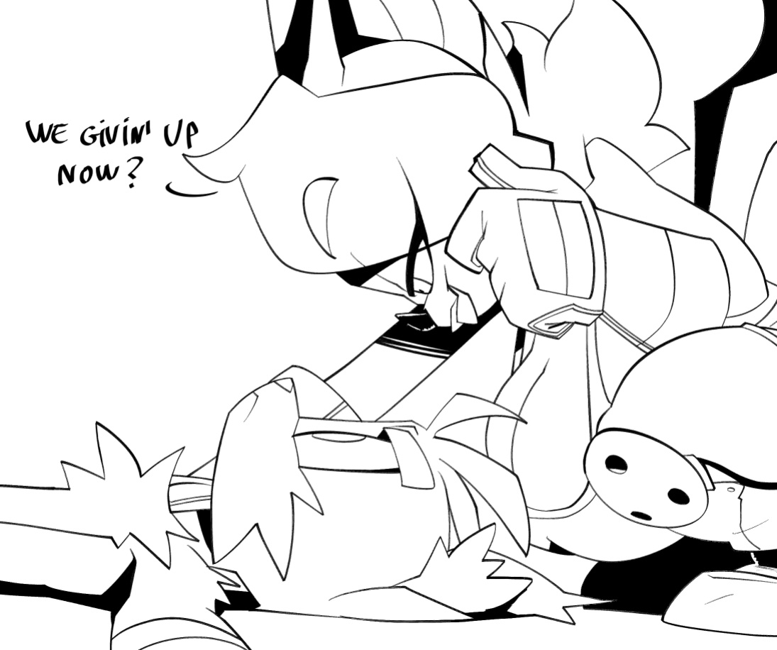 [BigDad] Let Them Fight (inks) (Sonic the Hedgehog)