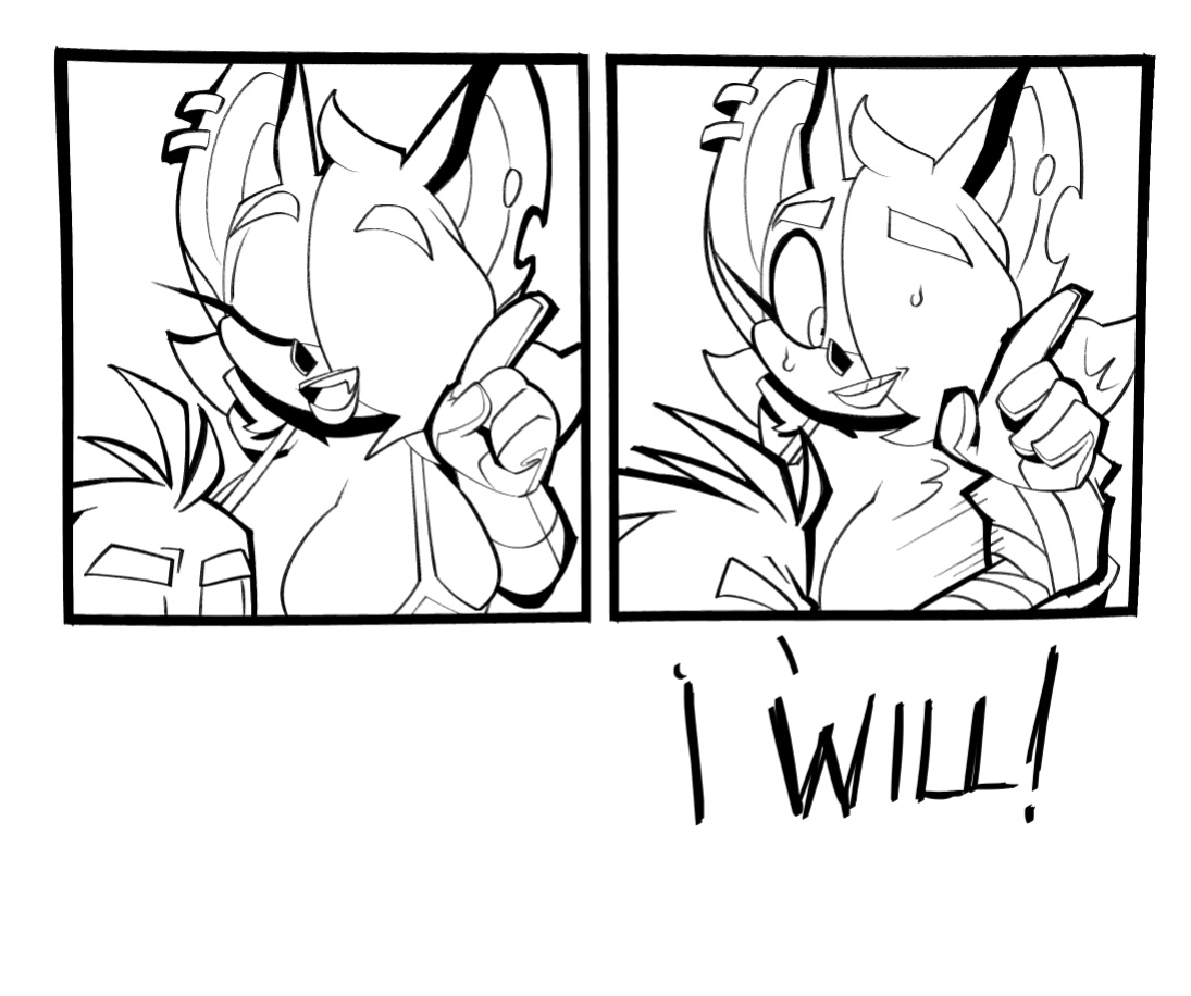 [BigDad] Let Them Fight (inks) (Sonic the Hedgehog)