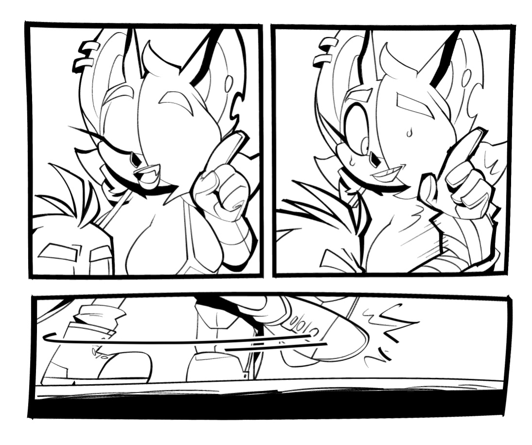 [BigDad] Let Them Fight (inks) (Sonic the Hedgehog)