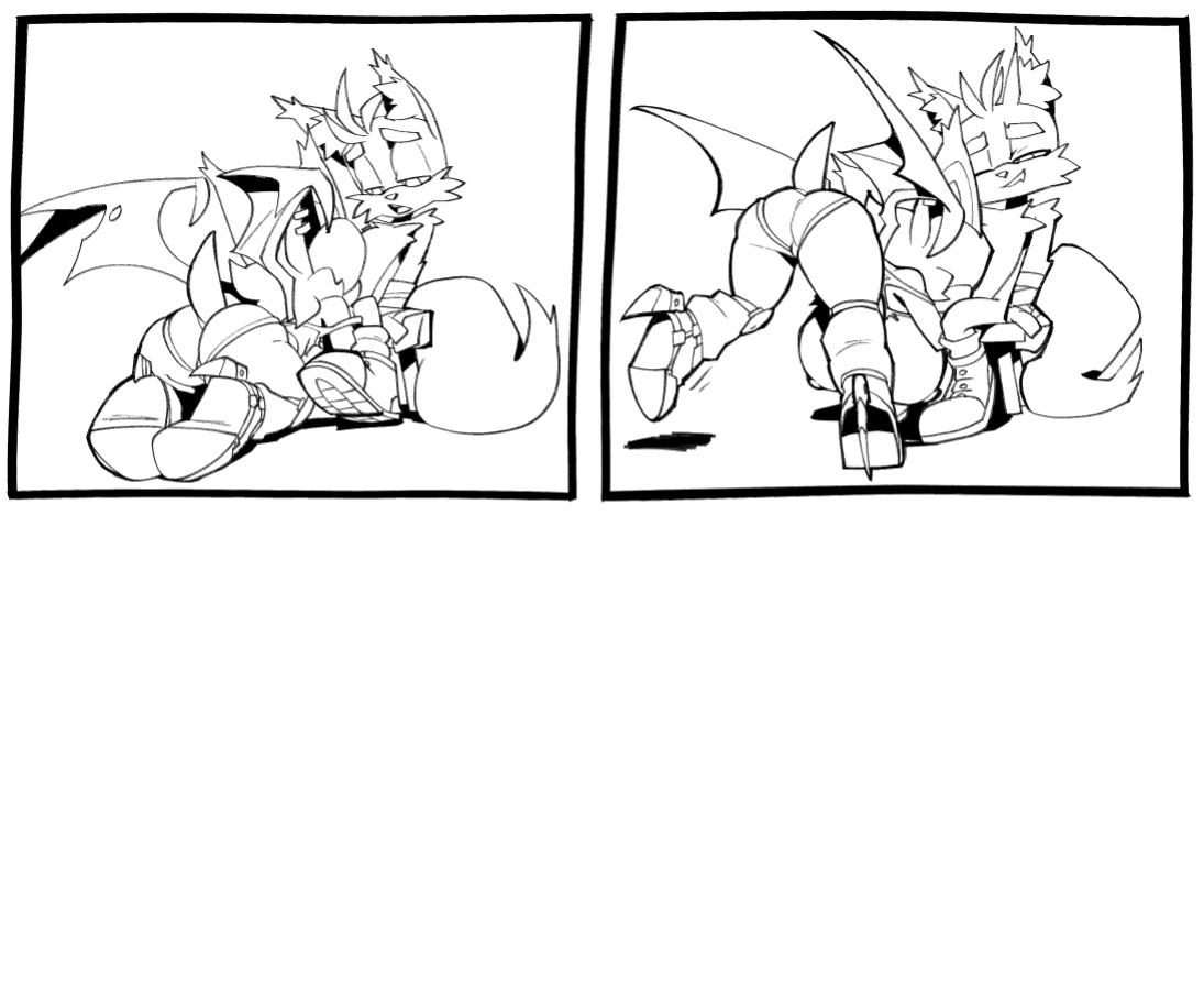 [BigDad] Let Them Fight (inks) (Sonic the Hedgehog)
