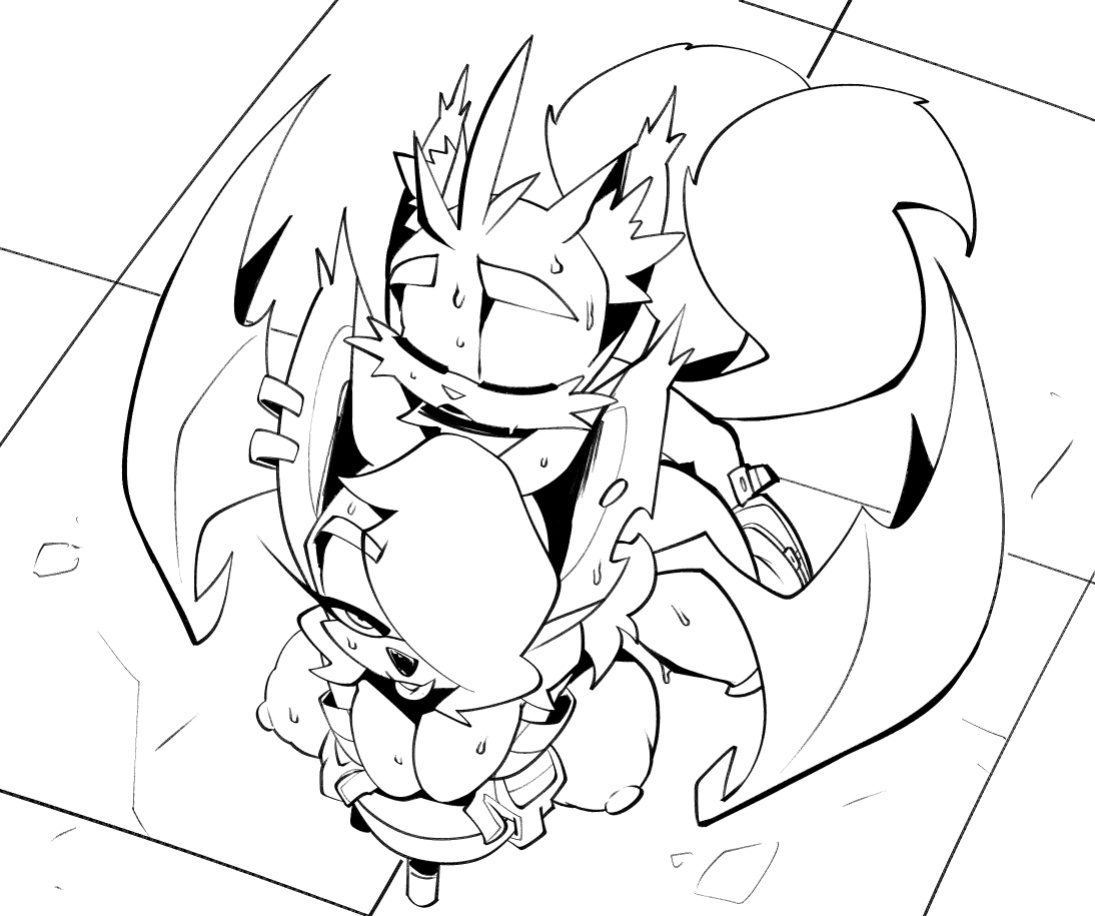 [BigDad] Let Them Fight (inks) (Sonic the Hedgehog)