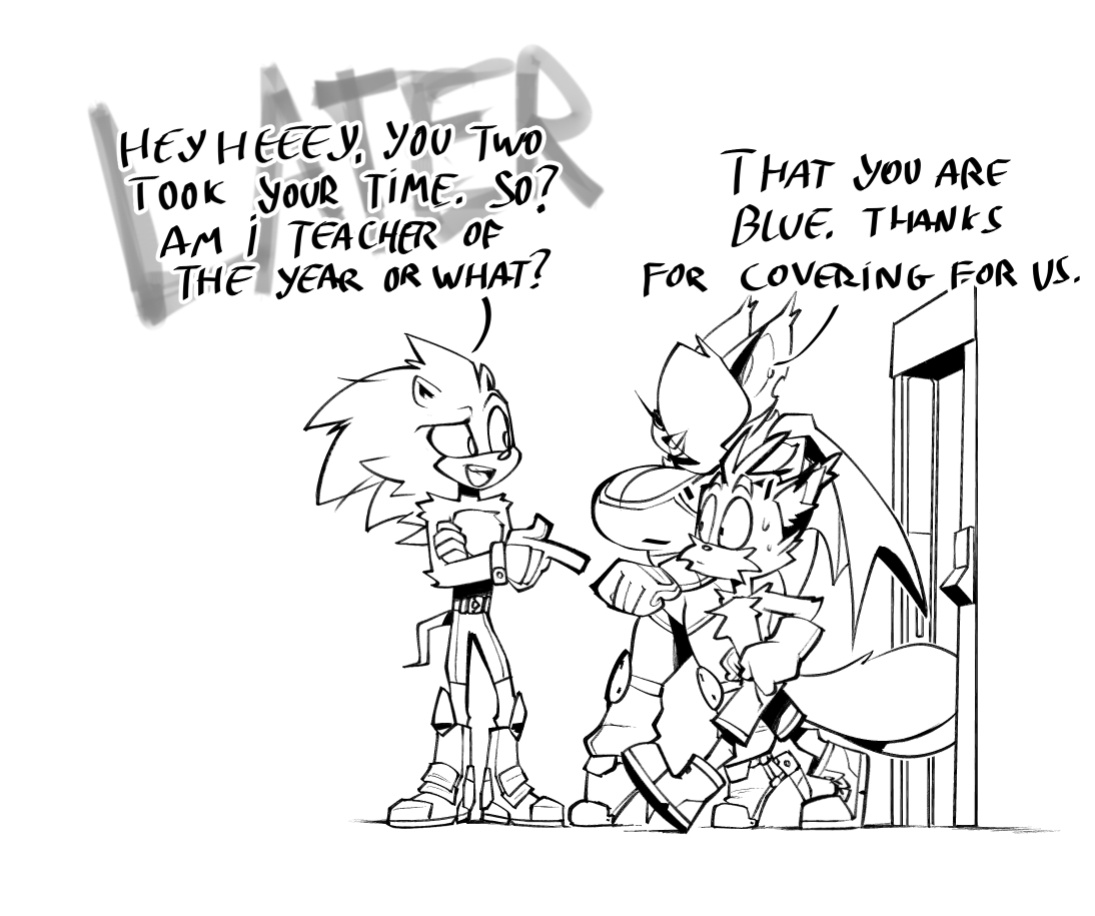 [BigDad] Let Them Fight (inks) (Sonic the Hedgehog)