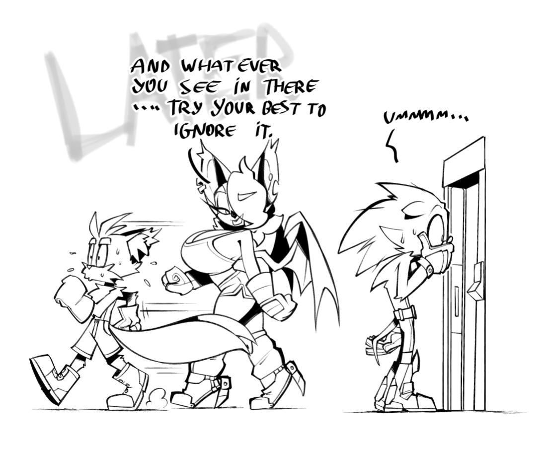 [BigDad] Let Them Fight (inks) (Sonic the Hedgehog)