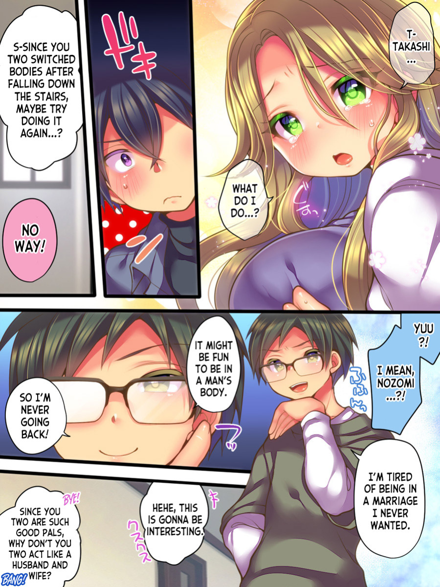 [TSF Mousou Chikusekijo (Minaduki Nanana, Reitou Mikan)] Shinyuu no Tsuma to Irekawatta Boku no Shinkon Seikatsu [desudesu]