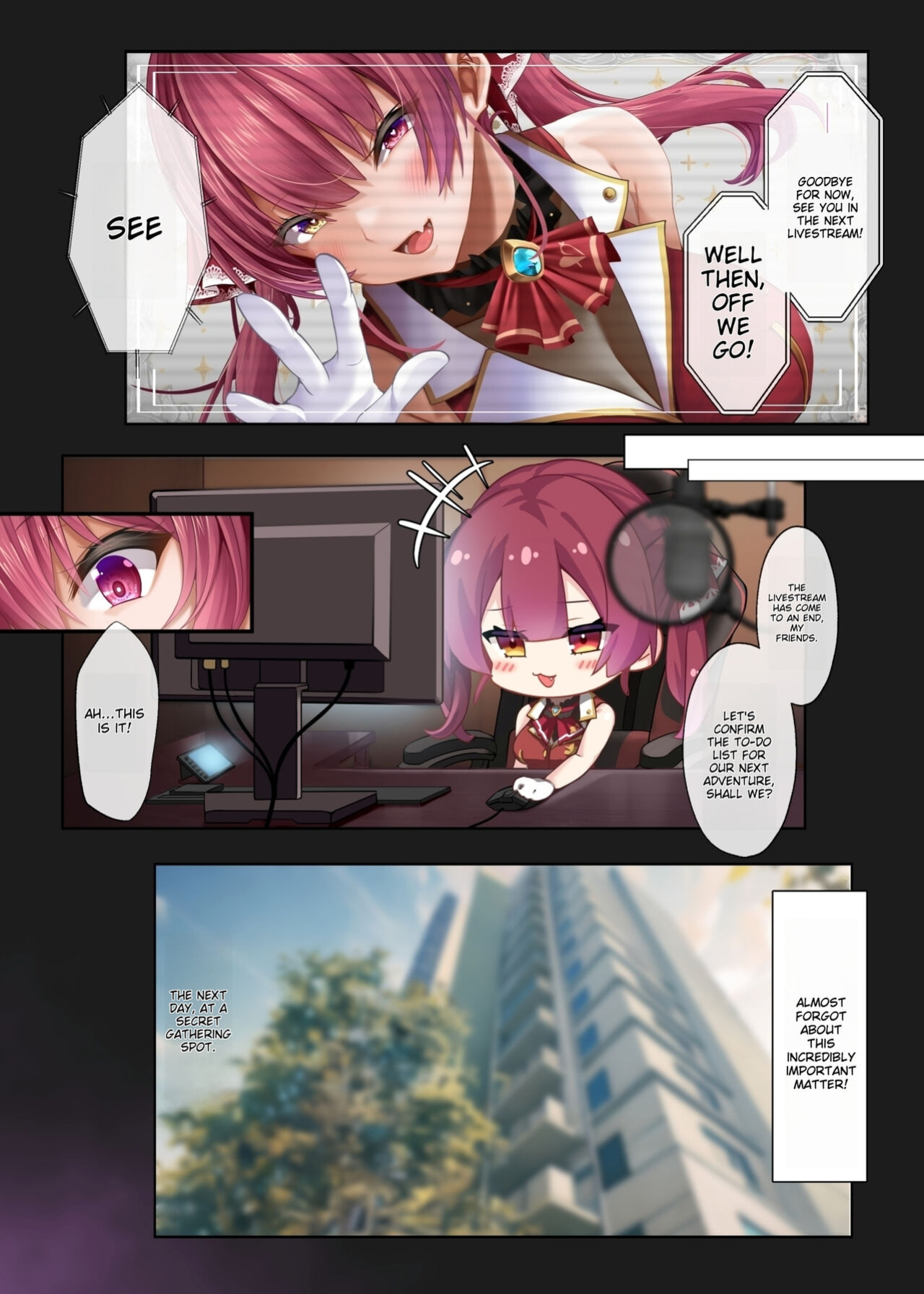 (C102) [O.N Art Works (Oni-noboru)] idols' horny live Sister Marine no Seinaru Zangeshitsu (Hoshou Marine) [Machine Translatiion]