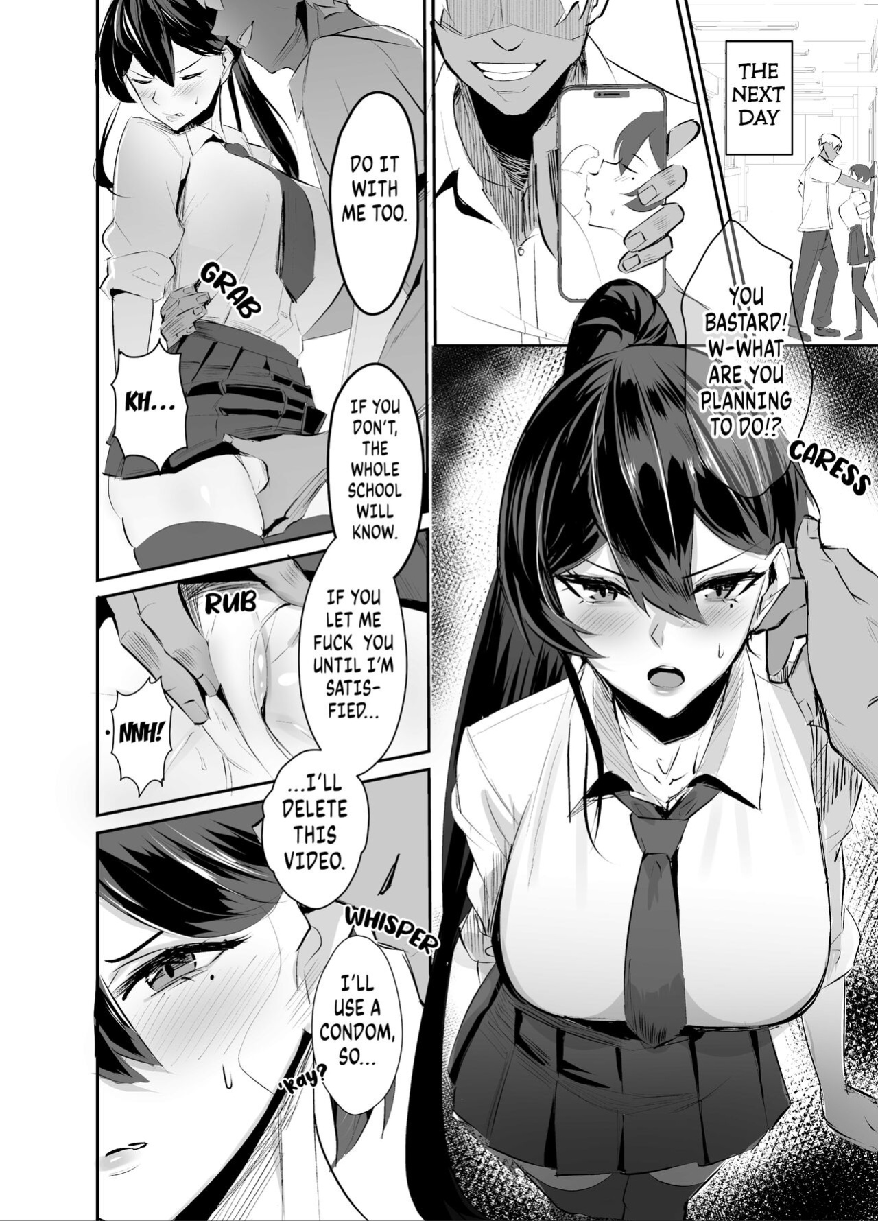 [Zenjidou Shimoneta Seizou Machine (Chinetsu)] Kuppuku ~Fuuki Iinchou wa Odosarete Netorarete...~ | Submission ~the President of the Public Morals Committee is Blackmailed and Forced to Cheat...~ [FuDeORS]