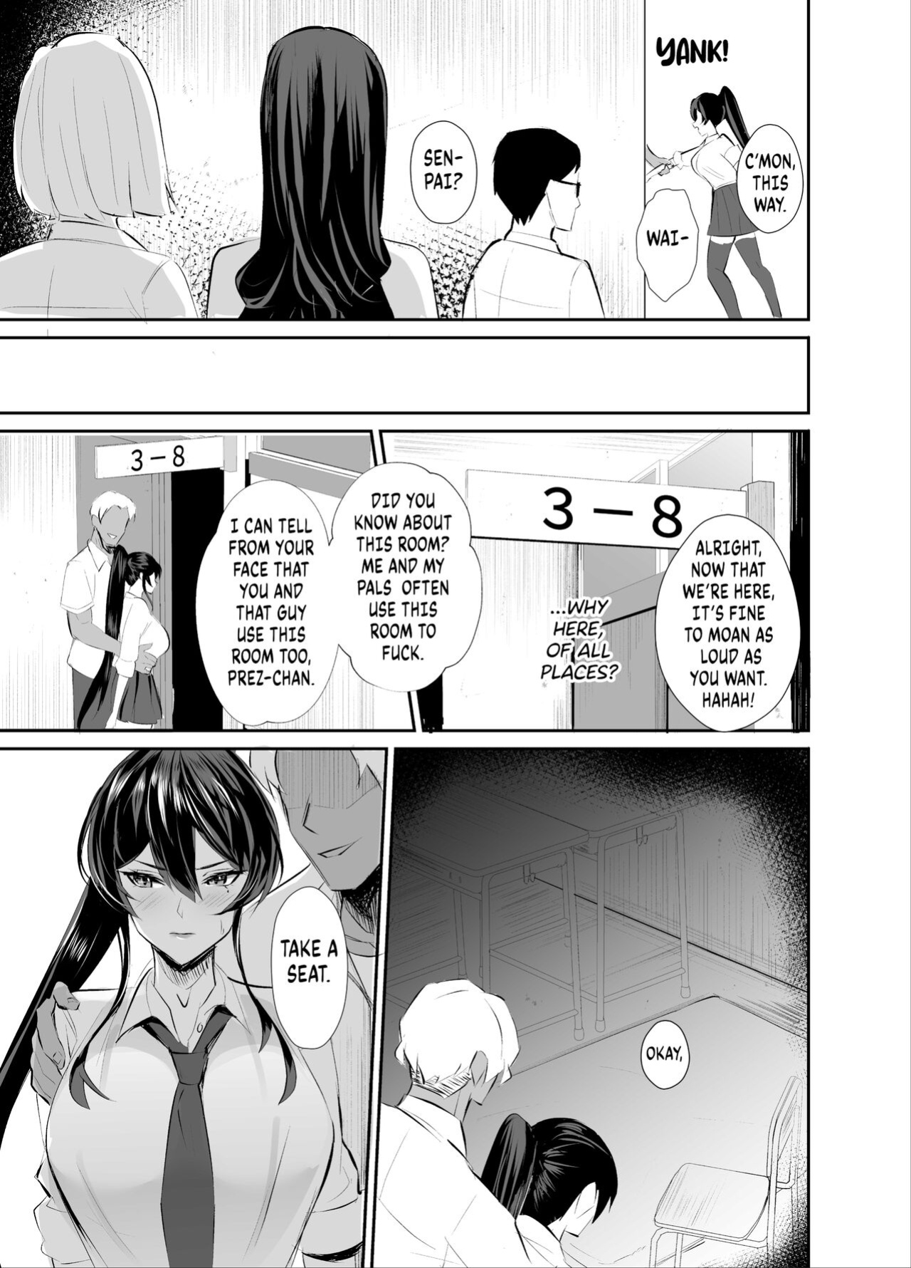 [Zenjidou Shimoneta Seizou Machine (Chinetsu)] Kuppuku ~Fuuki Iinchou wa Odosarete Netorarete...~ | Submission ~the President of the Public Morals Committee is Blackmailed and Forced to Cheat...~ [FuDeORS]