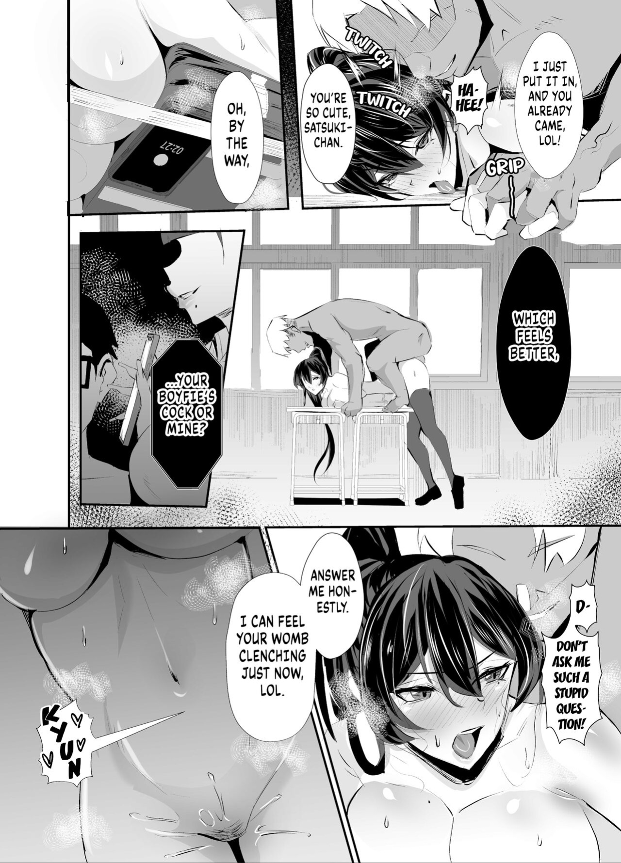 [Zenjidou Shimoneta Seizou Machine (Chinetsu)] Kuppuku ~Fuuki Iinchou wa Odosarete Netorarete...~ | Submission ~the President of the Public Morals Committee is Blackmailed and Forced to Cheat...~ [FuDeORS]