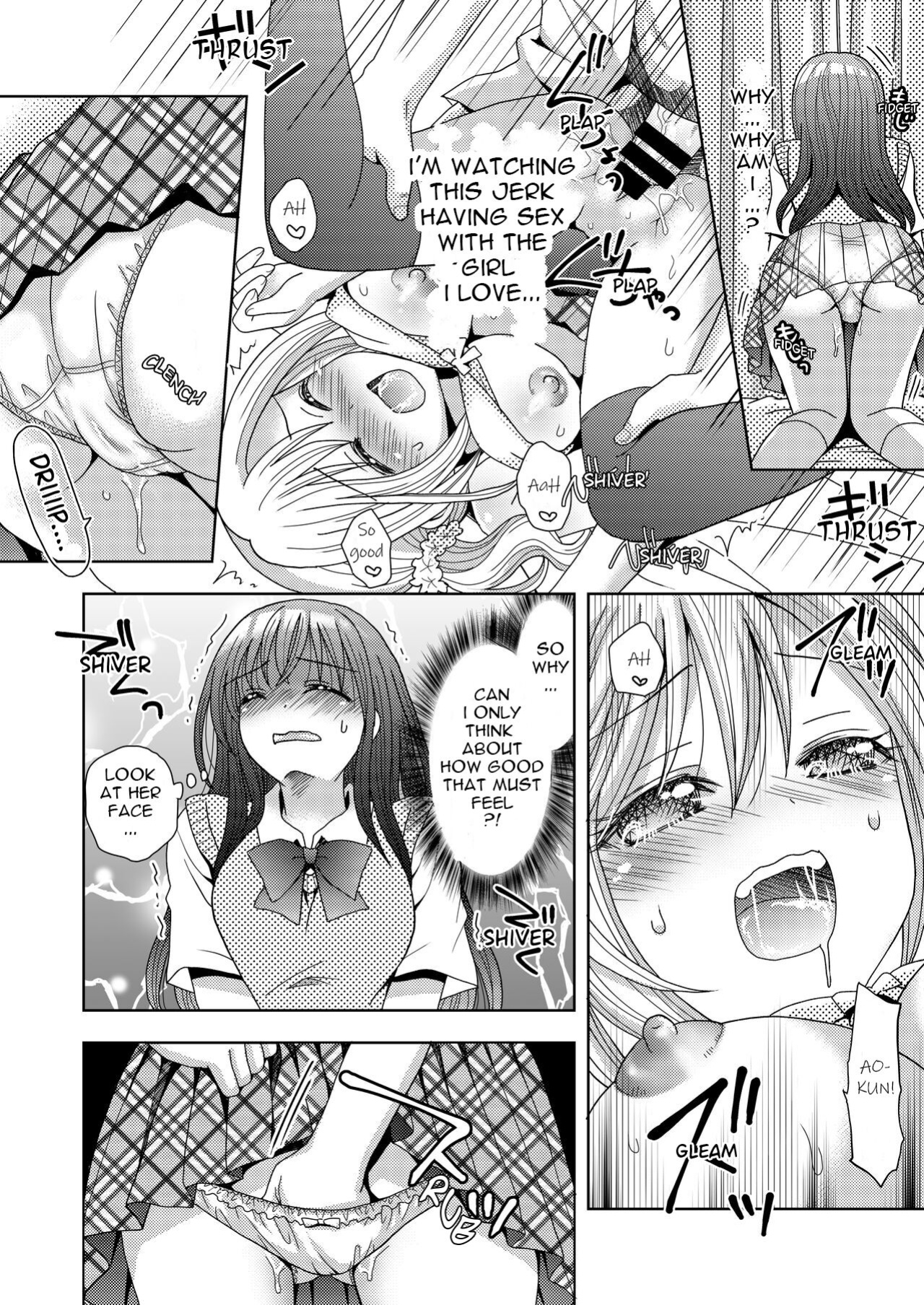[Amuai Okashi Seisakusho (Yuukey)] Doppelgänger ni Kanojo mo Jinsei mo Ubawarete Bakunyuu JK ni Sareta Boku | My Doppelgänger Stole My Life and My Girlfriend Turns Me Into a Buxom JK