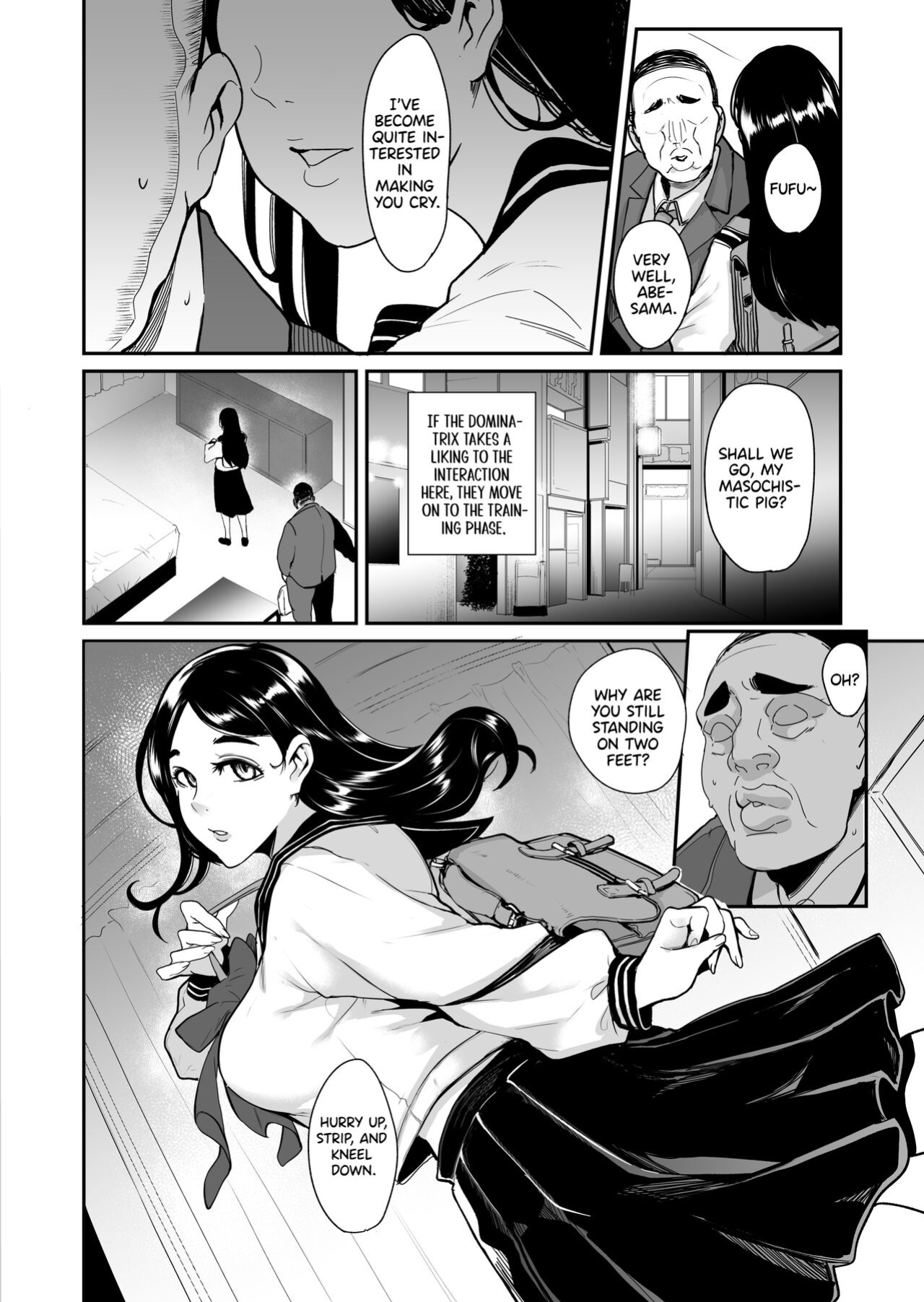 [SOUND MILK (Otochichi)] Mazo Katsu -Apuri de Joō-sama o Sagashite Chōkyō Sareru Mazo Otoko-tachi- | Masochistic Life -Masochistic Men searching for and being trained by Dominatrix through an App- [Part1] [Castle TL]