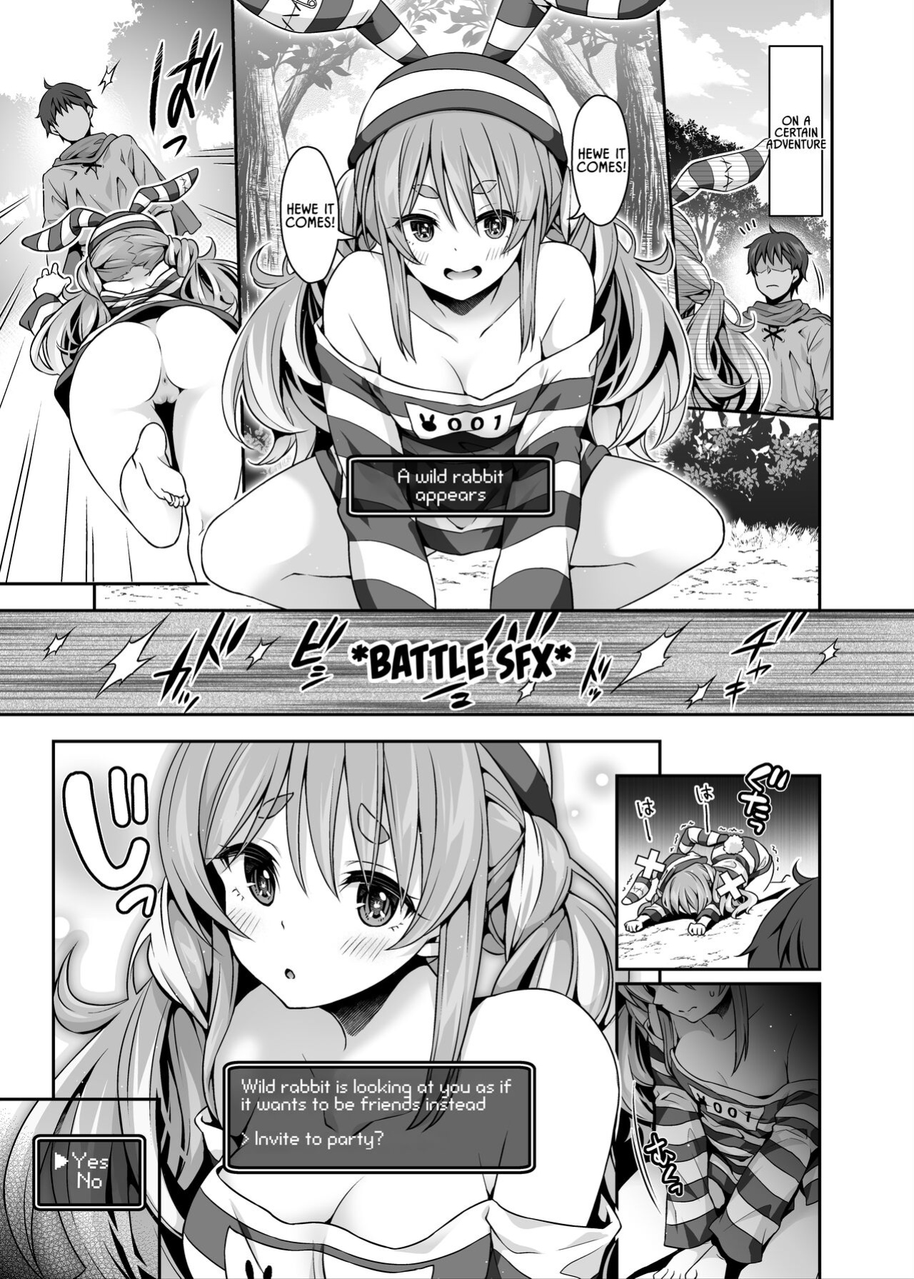 [Hachinoko P (hatigo)] Yasei no Usagi ga Nakama ni Naritasou ni Kochira o Miteiru | Wild Rabbit Is Looking At You As If It Wants To Be Friends (Usada Pekora) [Lidl Translations]