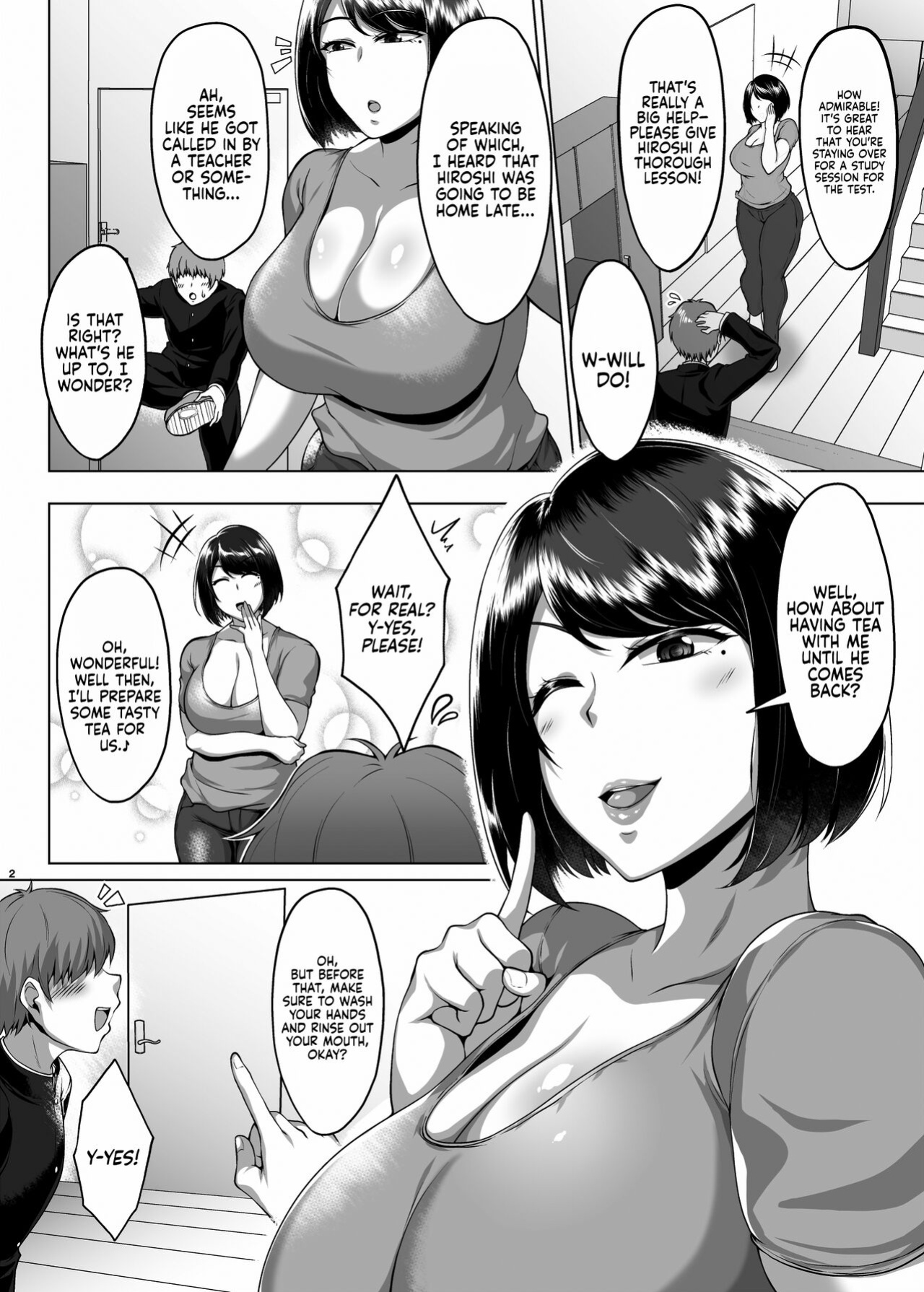 [Saint Seiya (Saint Shiro)] Tomodachi no Muchimuchi na Okaa-san to Zupposhi Asedaku Otomarikai | An Intense, Sweaty Overnight Stay with a Friend's Thicc Mom [Sonarin迫]