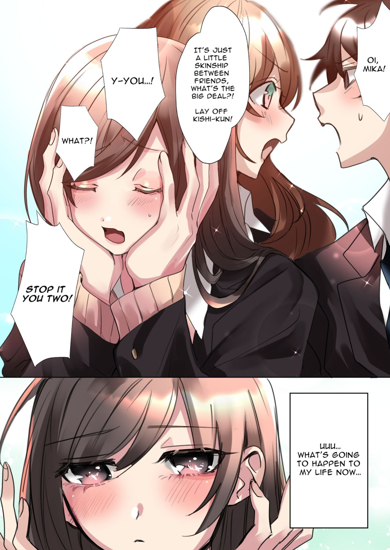 [ENG Ver.] My Erotic Love Triangle Relationship After Bodyswapping With A Classmate!?
