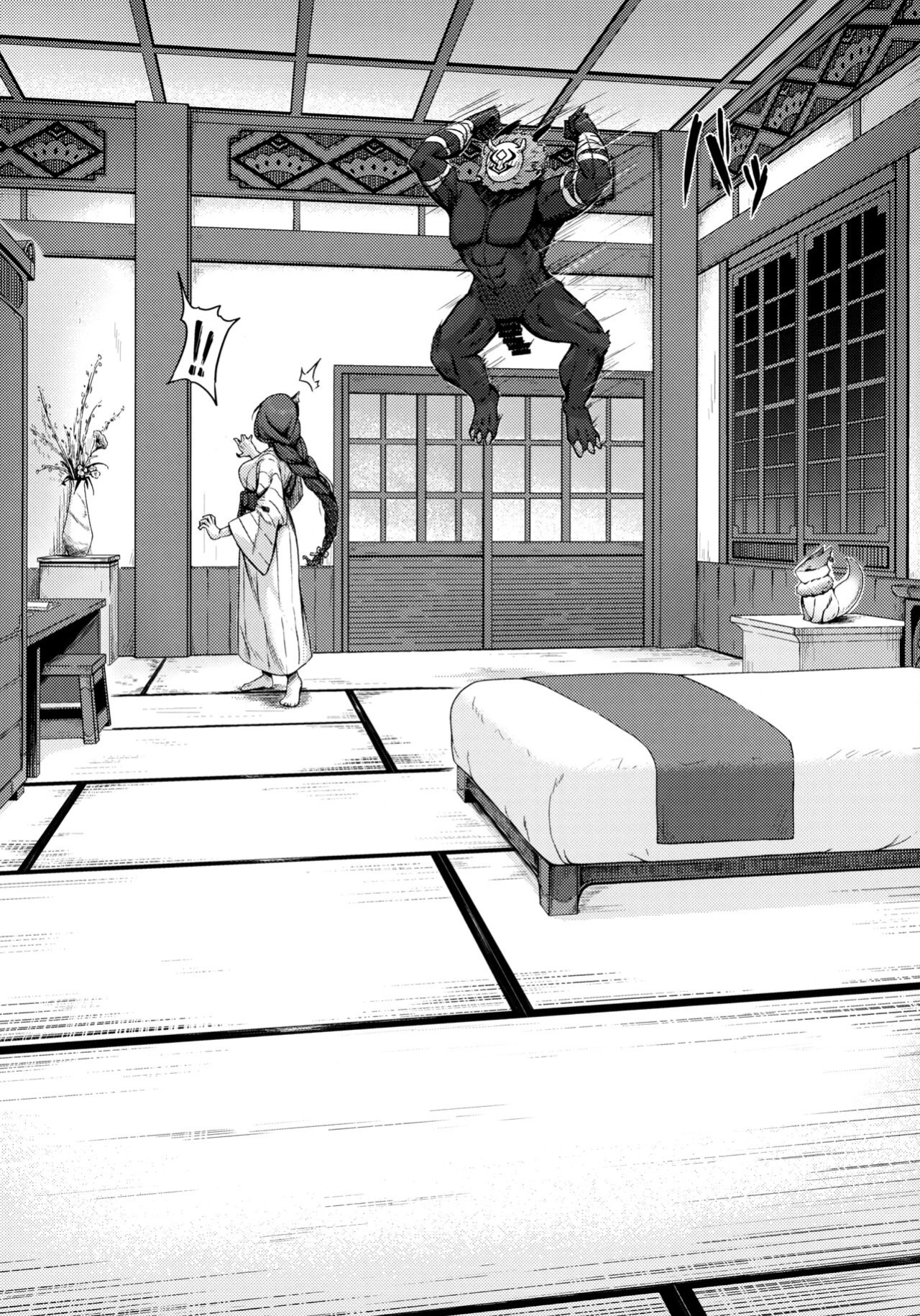 (C101) [Nanaya (Nao)] Kage-chan to Deka Churl | Raiden and the Big Hilichurl (Genshin Impact)