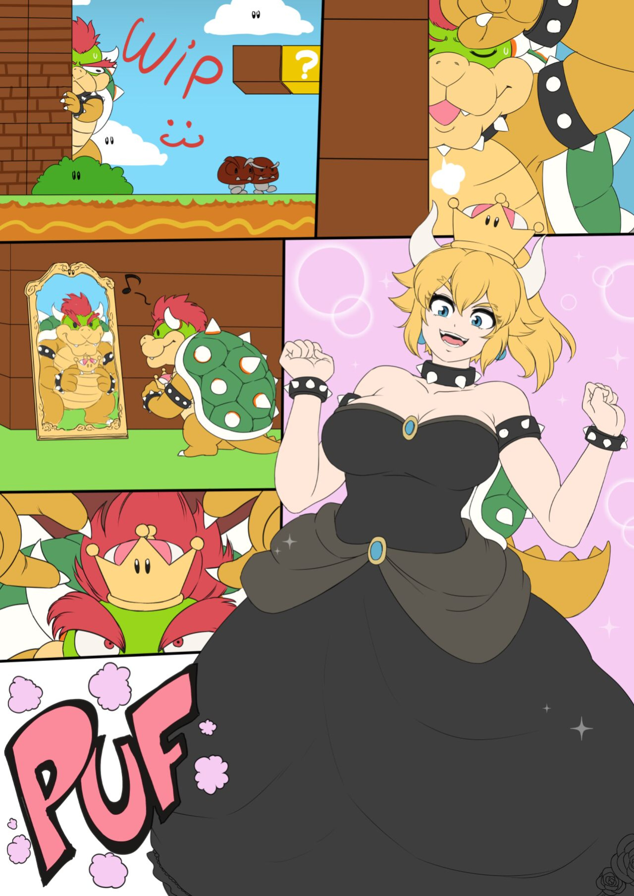[Issa Castagno] Bowsette | Super Crown Bowser [Super Mario Brothers | Super Mario Bros.]