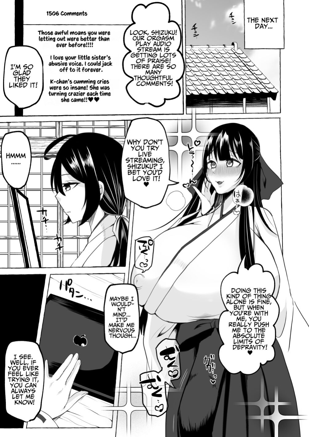 [YUNOYU (Yukichi)] Hentai Senzuri Zanmai Dosukebe Sao Miko Shimai | Lewd Dick Shrine Maidens Sisters Who Immerse Themselves In Perverted Masturbation [T's Translations]