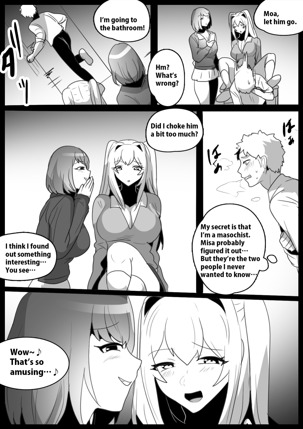 [The Nation of Head Scissors (kubi4, Toppogi)] Onaji Class no Onna Tomodachi ni Maso Bare shite, Sandbag Dorei ni Otosareta Hanashi. | Turned into a punching bag slave by two girls in my class who found out I was a masochist