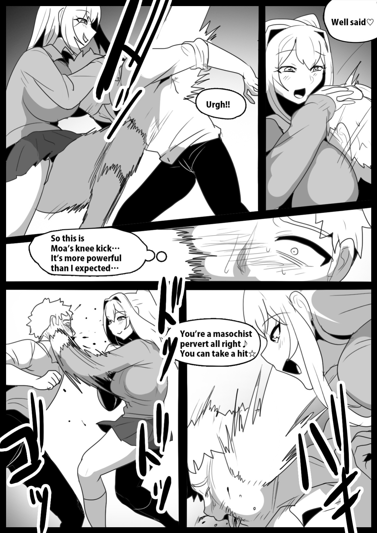 [The Nation of Head Scissors (kubi4, Toppogi)] Onaji Class no Onna Tomodachi ni Maso Bare shite, Sandbag Dorei ni Otosareta Hanashi. | Turned into a punching bag slave by two girls in my class who found out I was a masochist