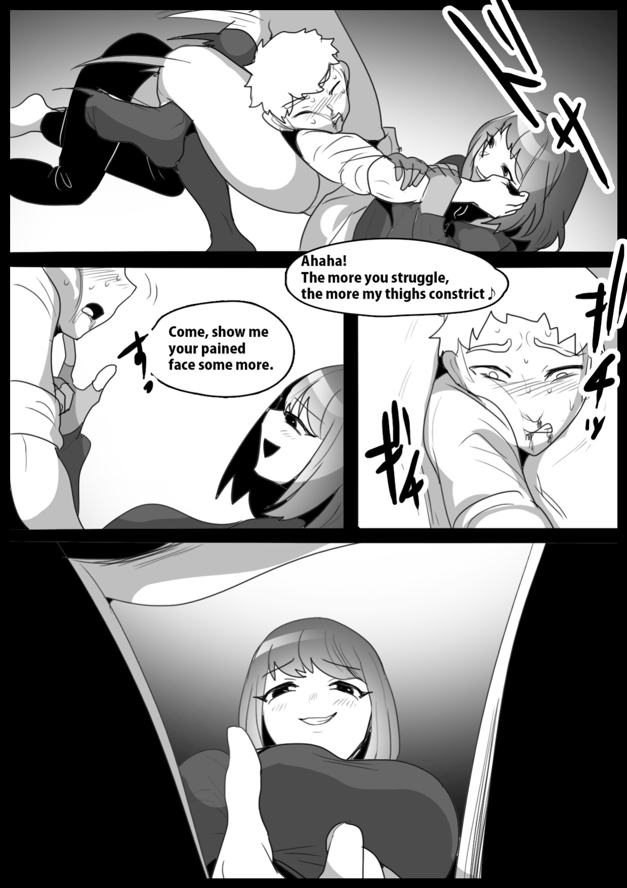 [The Nation of Head Scissors (kubi4, Toppogi)] Onaji Class no Onna Tomodachi ni Maso Bare shite, Sandbag Dorei ni Otosareta Hanashi. | Turned into a punching bag slave by two girls in my class who found out I was a masochist