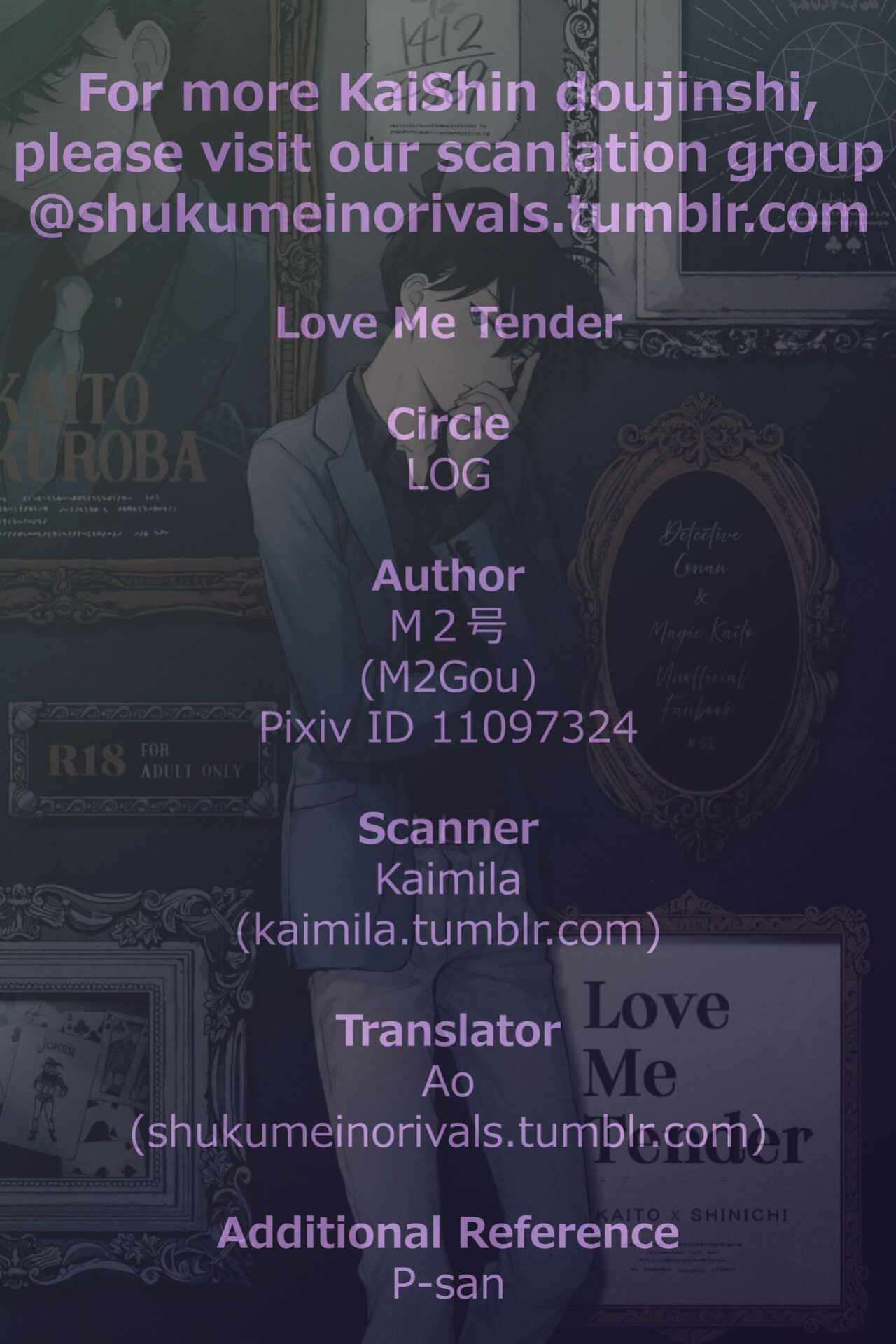 [LOG (M2GO)] Love Me Tender (Detective Conan) [Shukumei no Rivals]