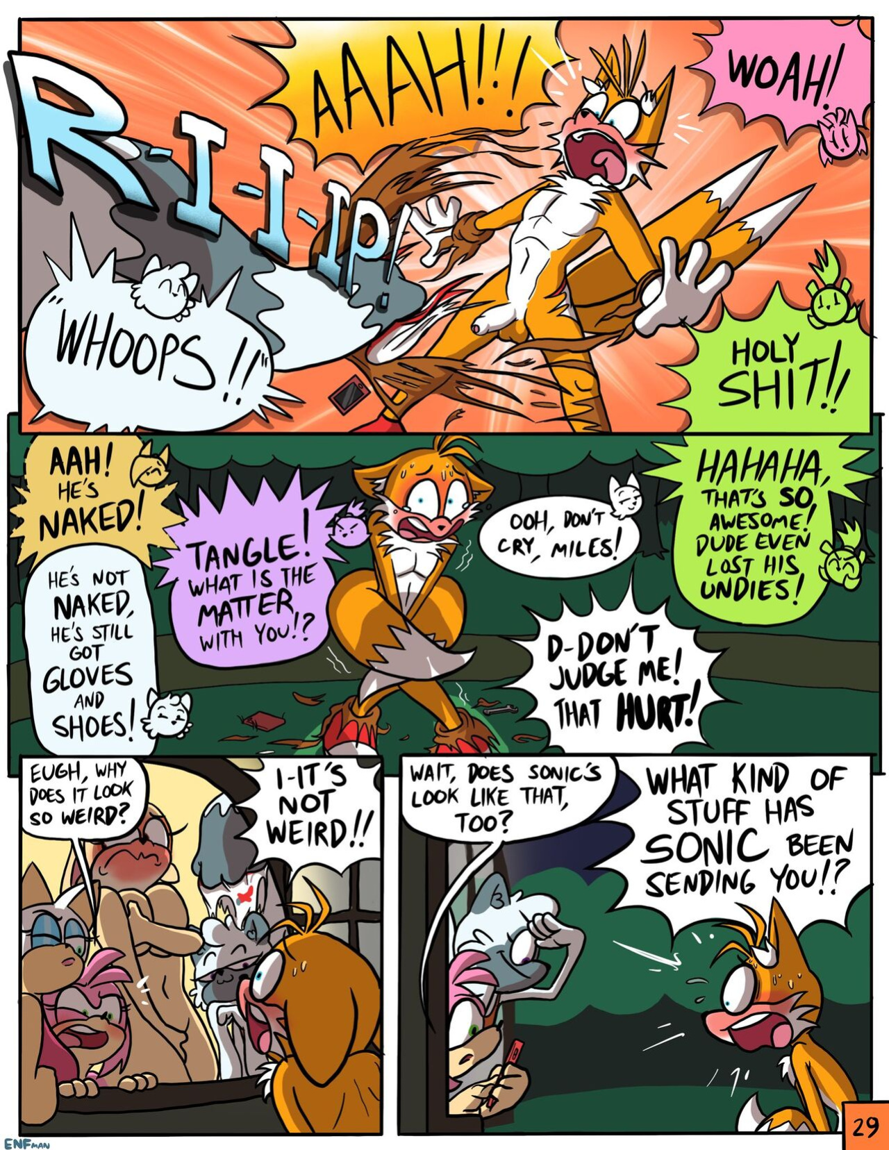 [ENFman] Oops! All Naked! + Bonus Pages and Refs