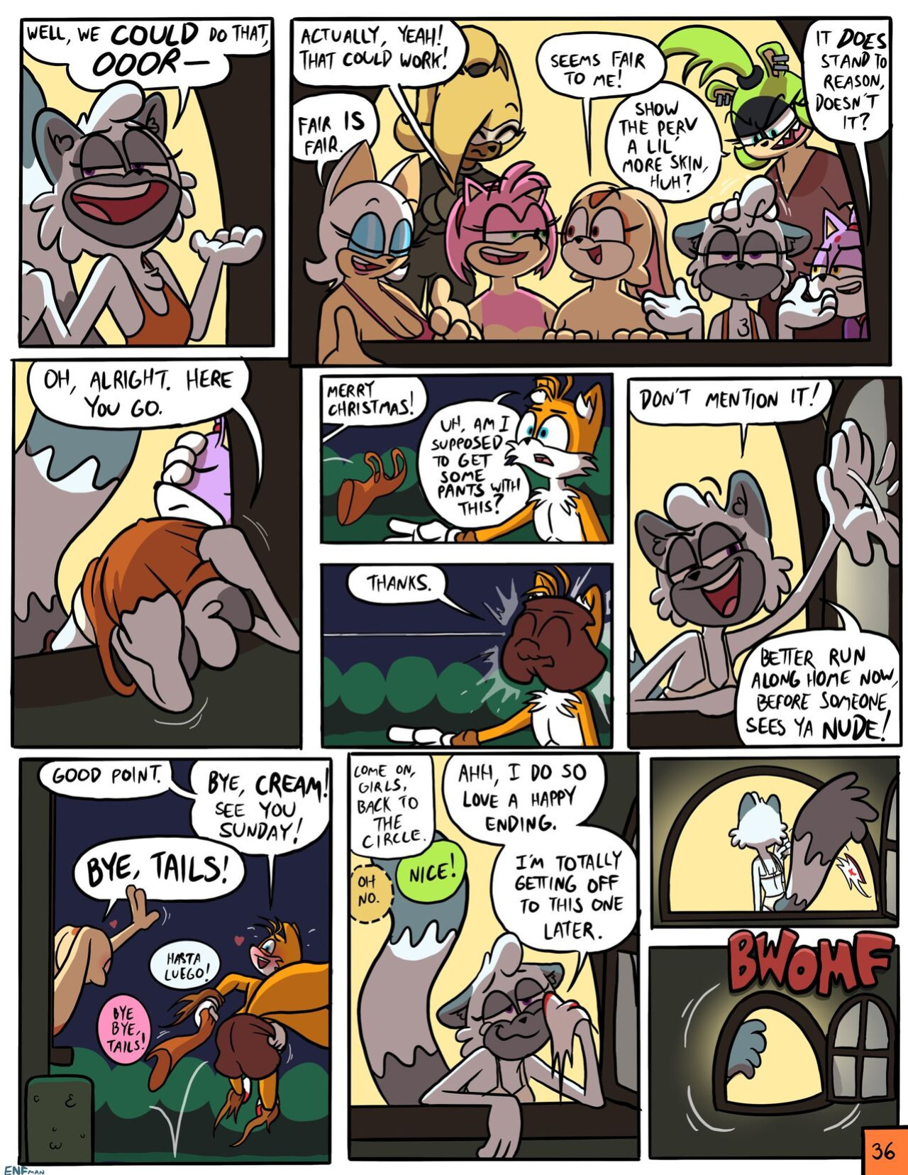 [ENFman] Oops! All Naked! + Bonus Pages and Refs