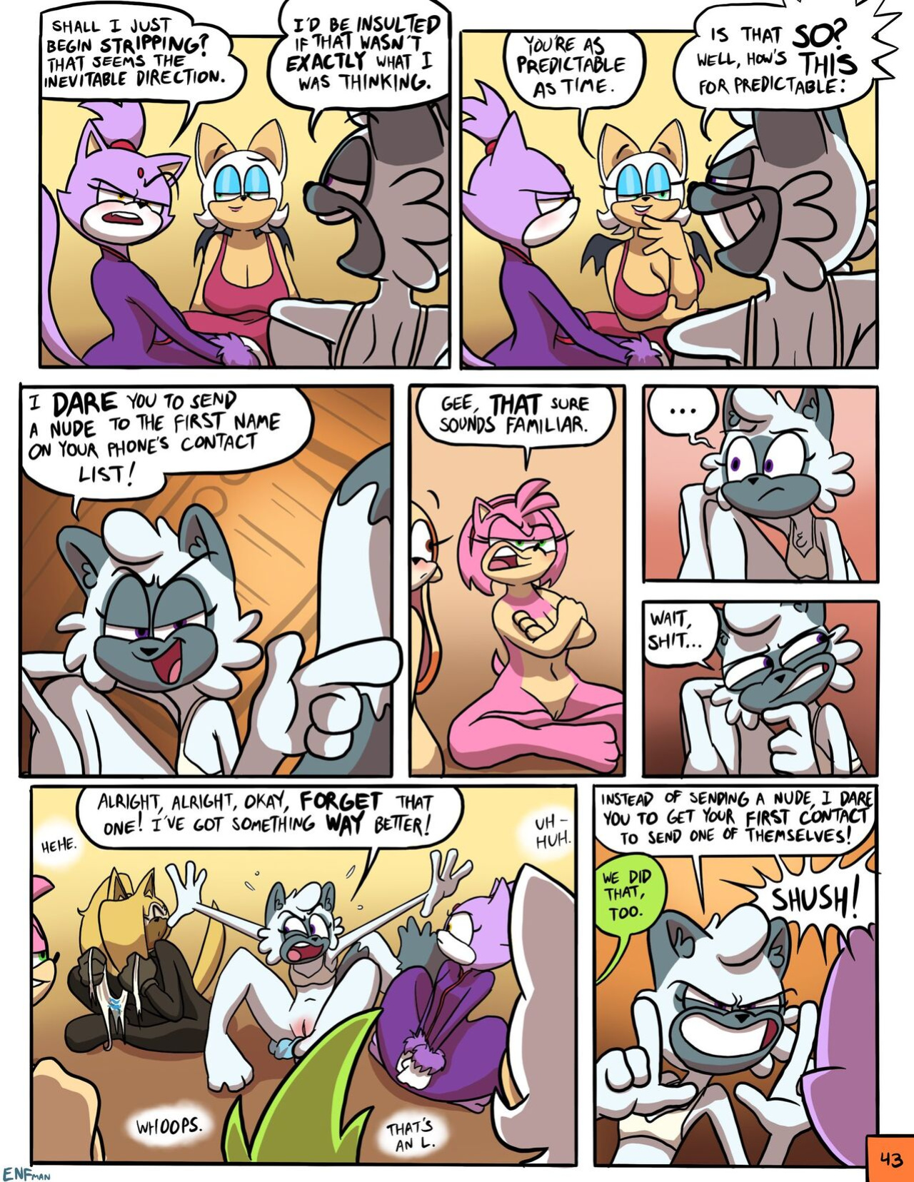 [ENFman] Oops! All Naked! + Bonus Pages and Refs
