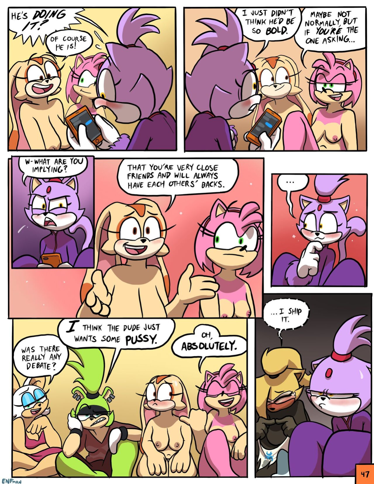 [ENFman] Oops! All Naked! + Bonus Pages and Refs