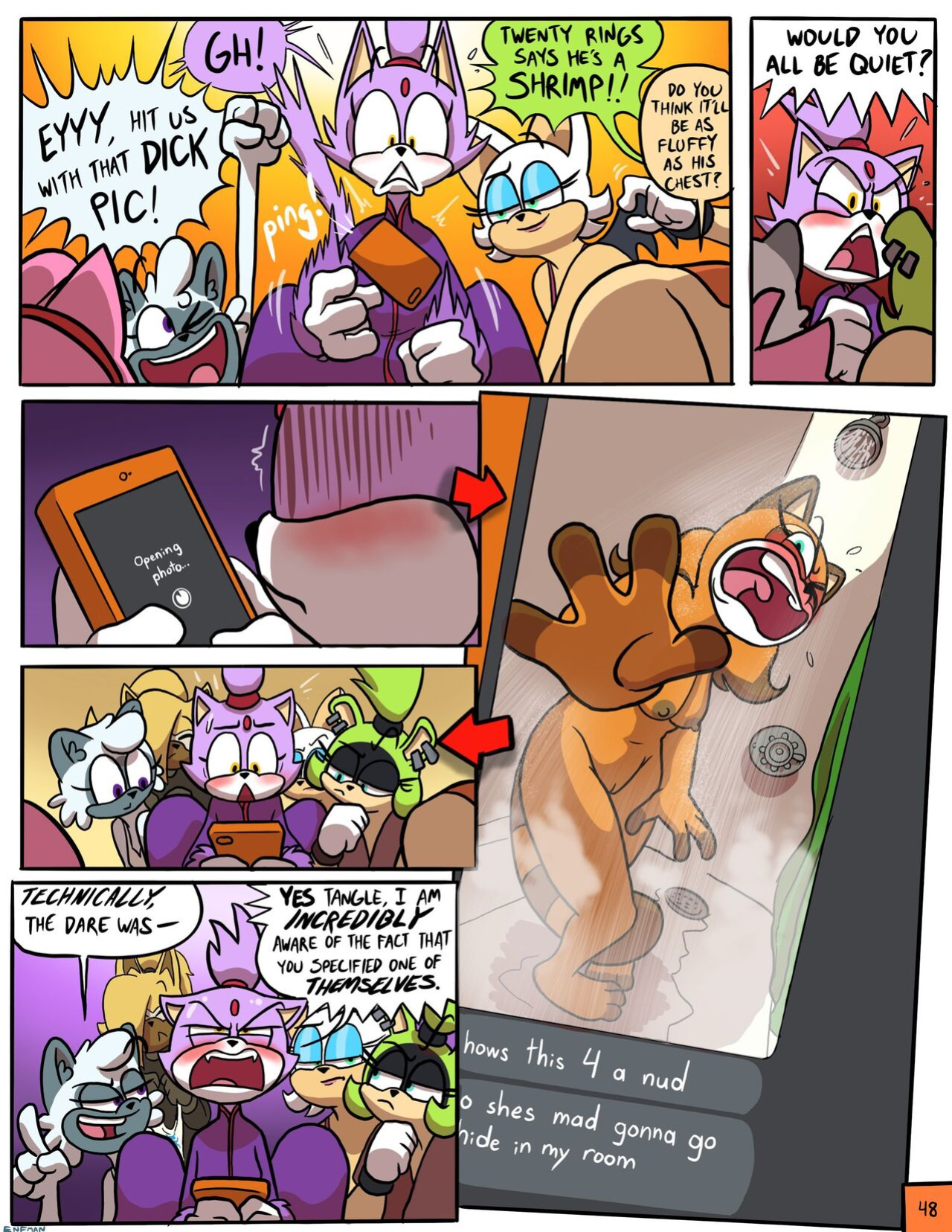 [ENFman] Oops! All Naked! + Bonus Pages and Refs