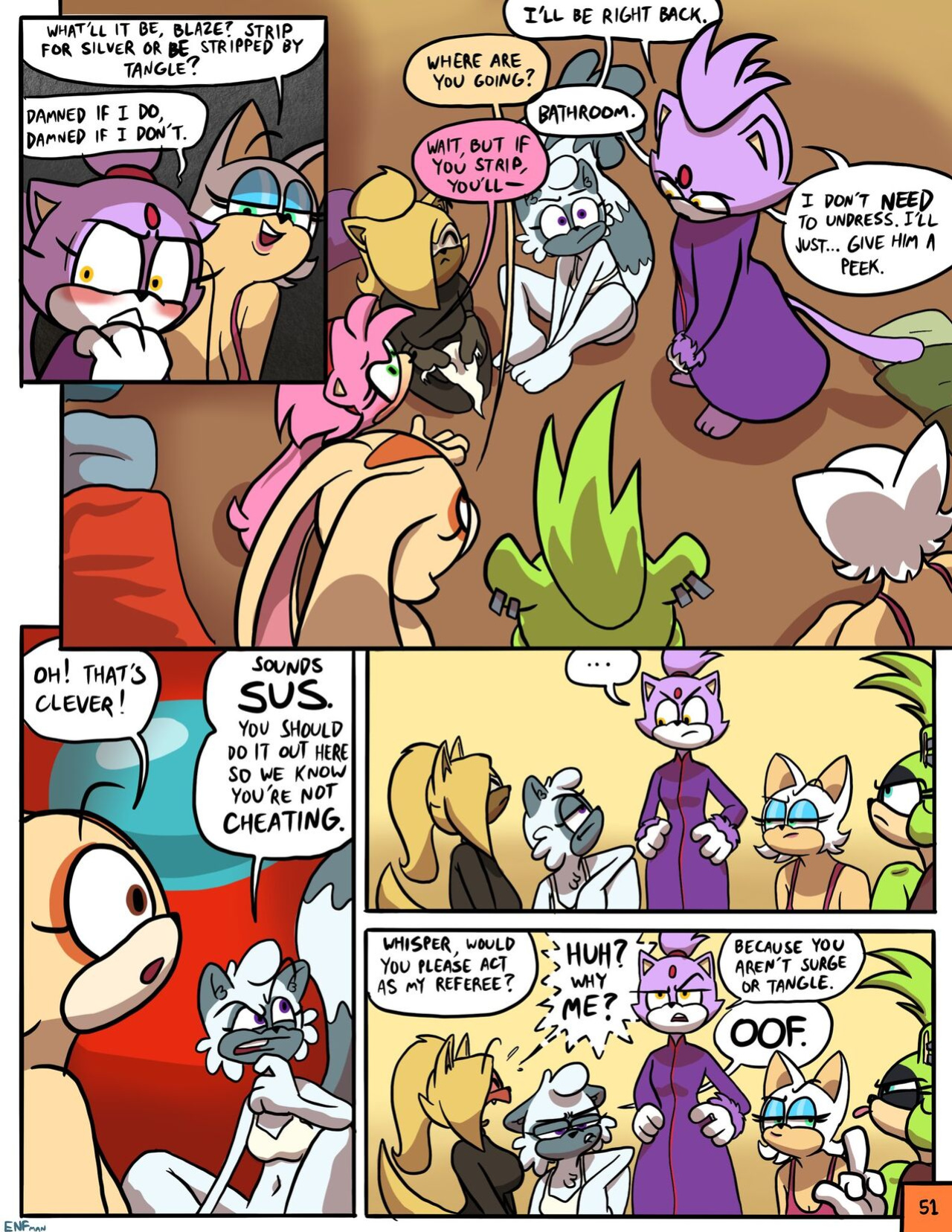 [ENFman] Oops! All Naked! + Bonus Pages and Refs