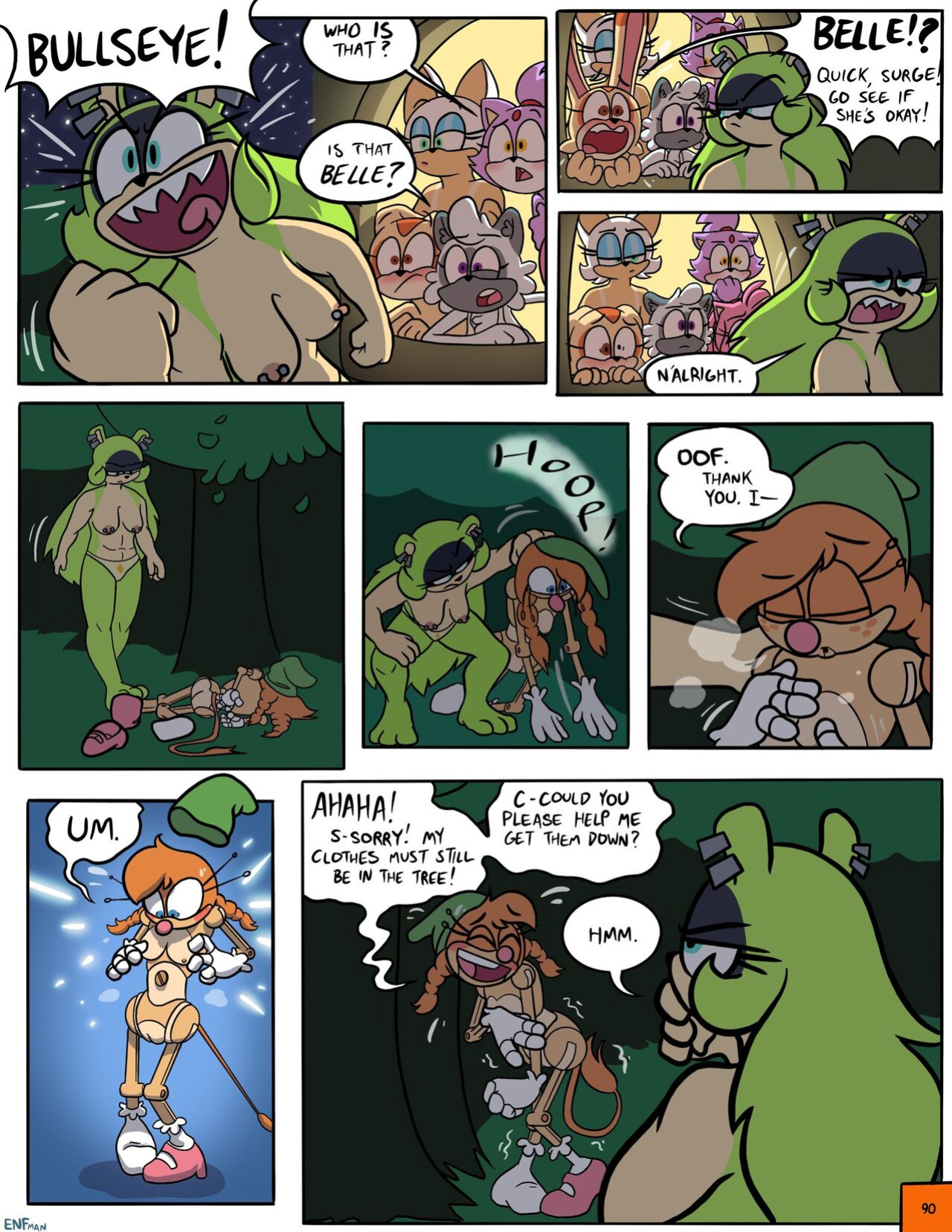 [ENFman] Oops! All Naked! + Bonus Pages and Refs