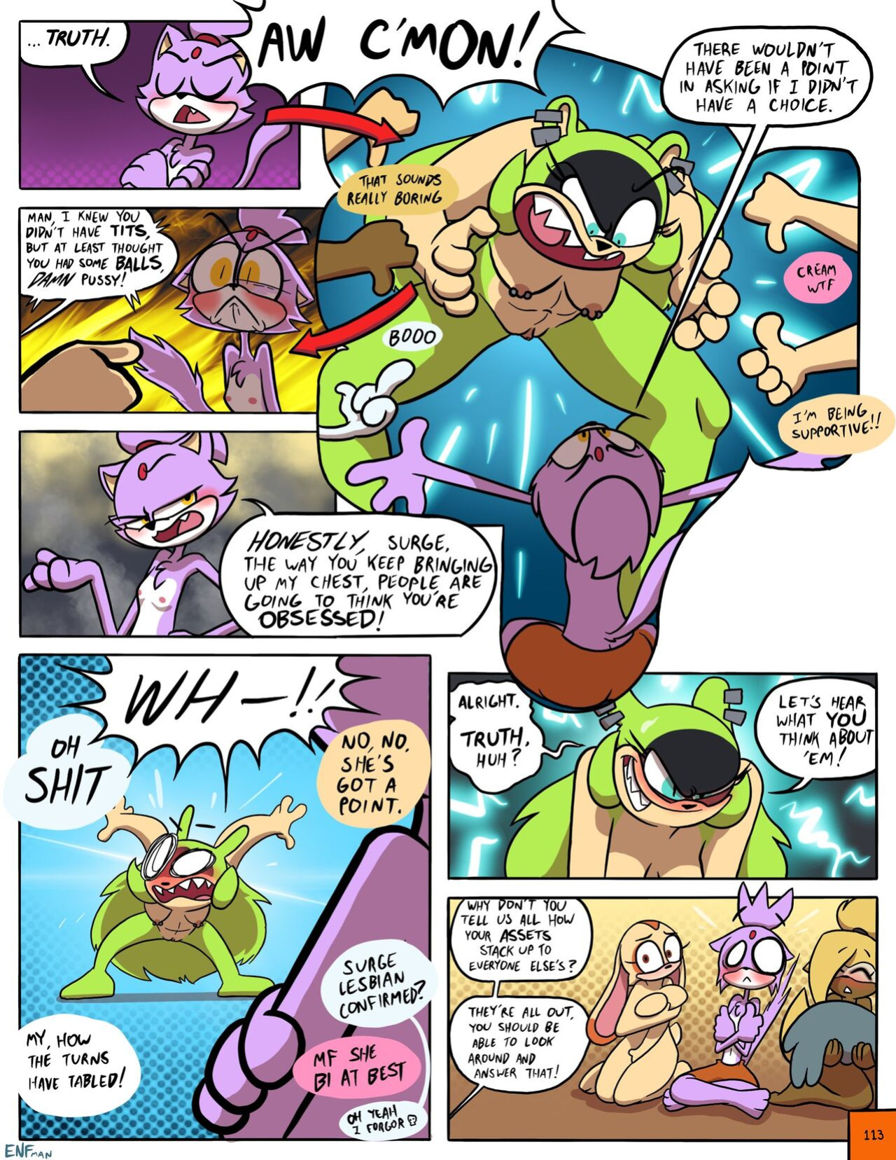[ENFman] Oops! All Naked! + Bonus Pages and Refs
