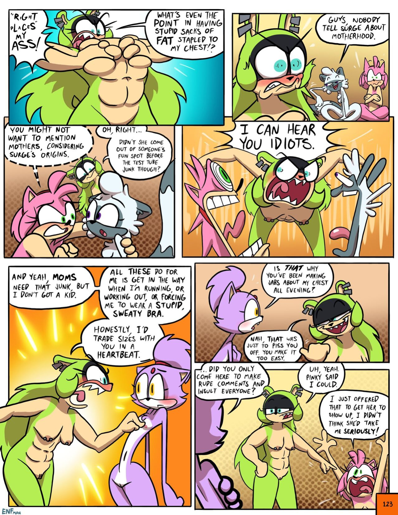 [ENFman] Oops! All Naked! + Bonus Pages and Refs