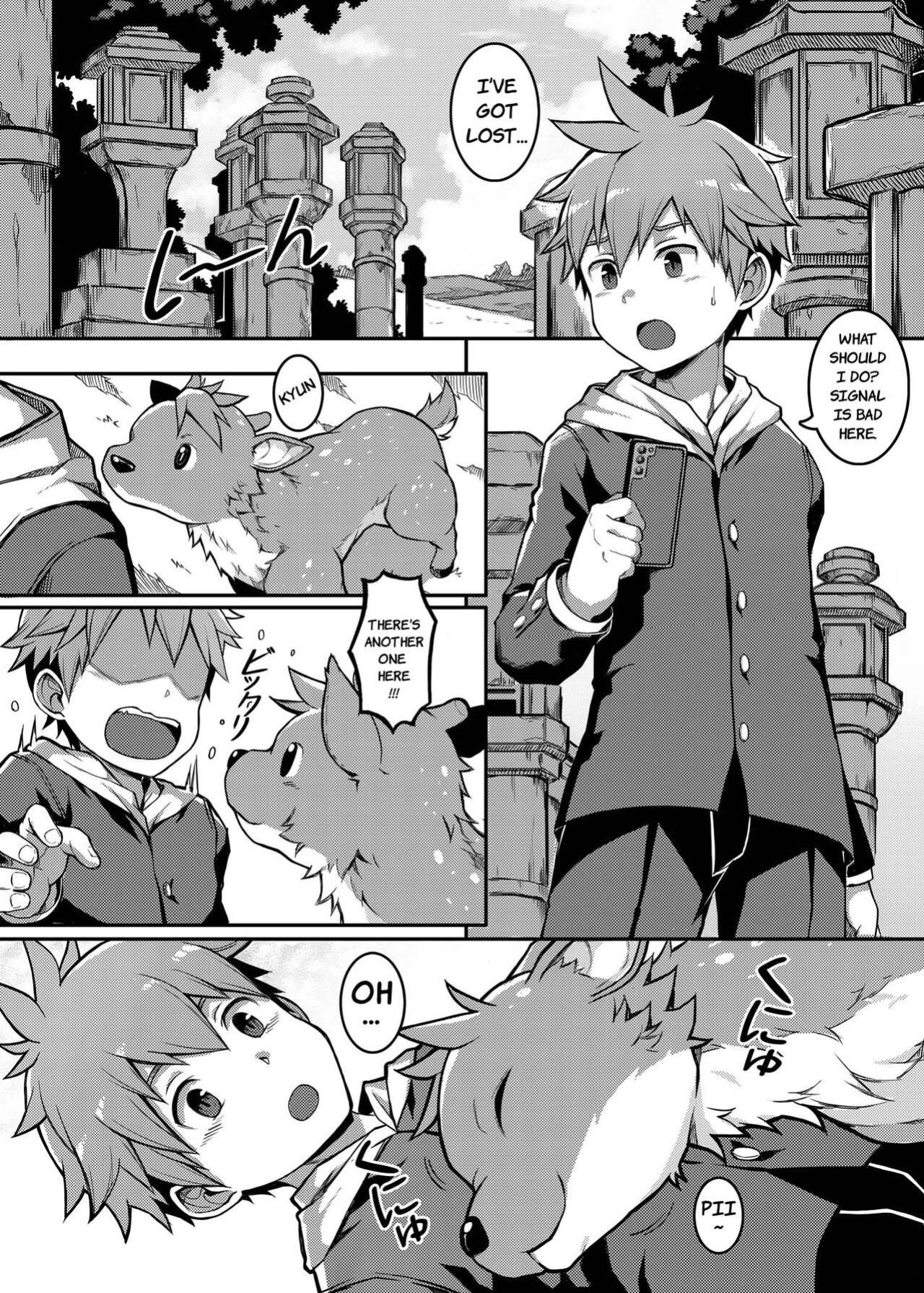 [Beater (daikung)] Yoroshiku, Shika-kun! | Nice to Meet You, Deer-kun! [Uncensored]